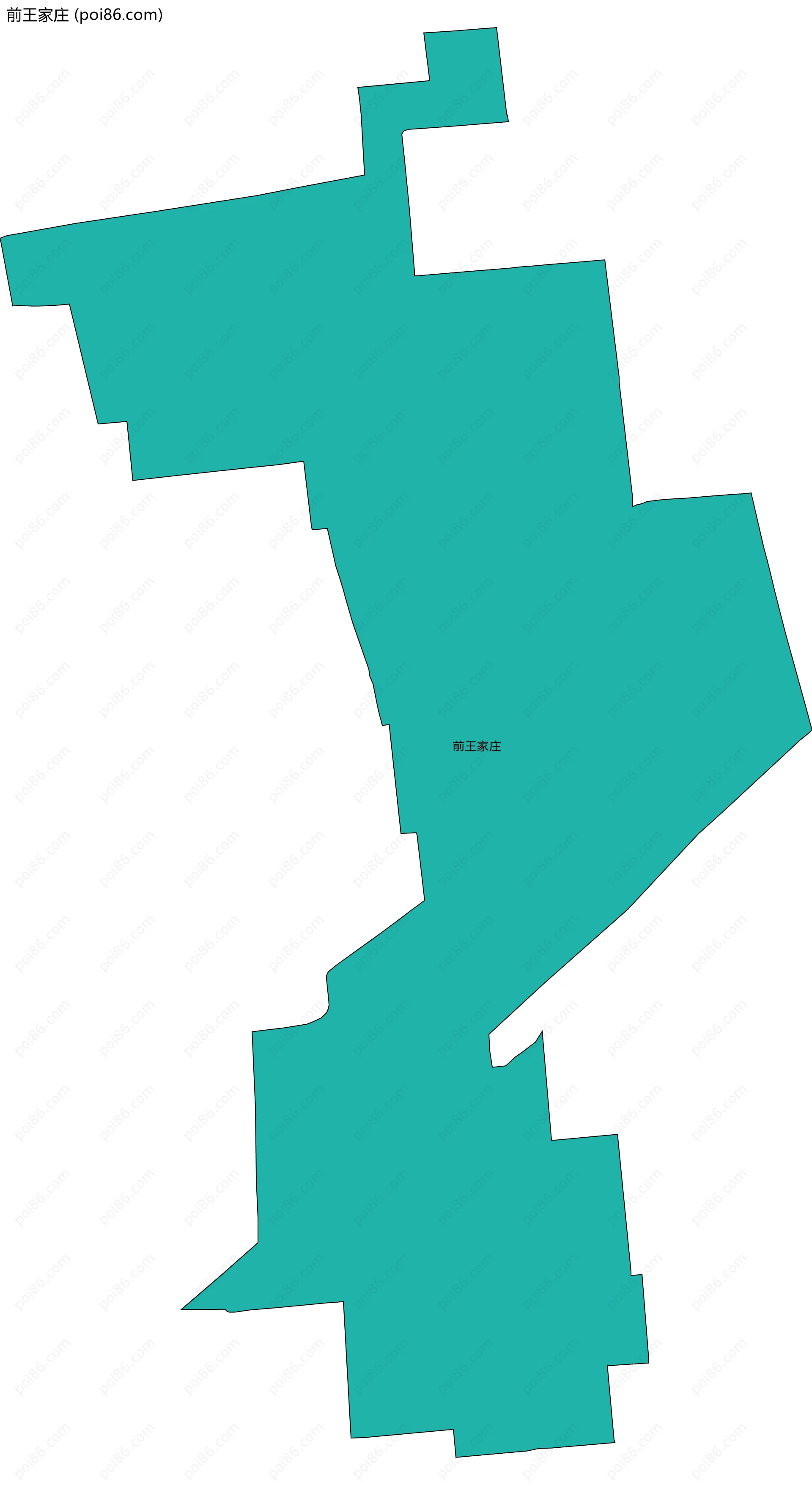 前王家庄边界地图