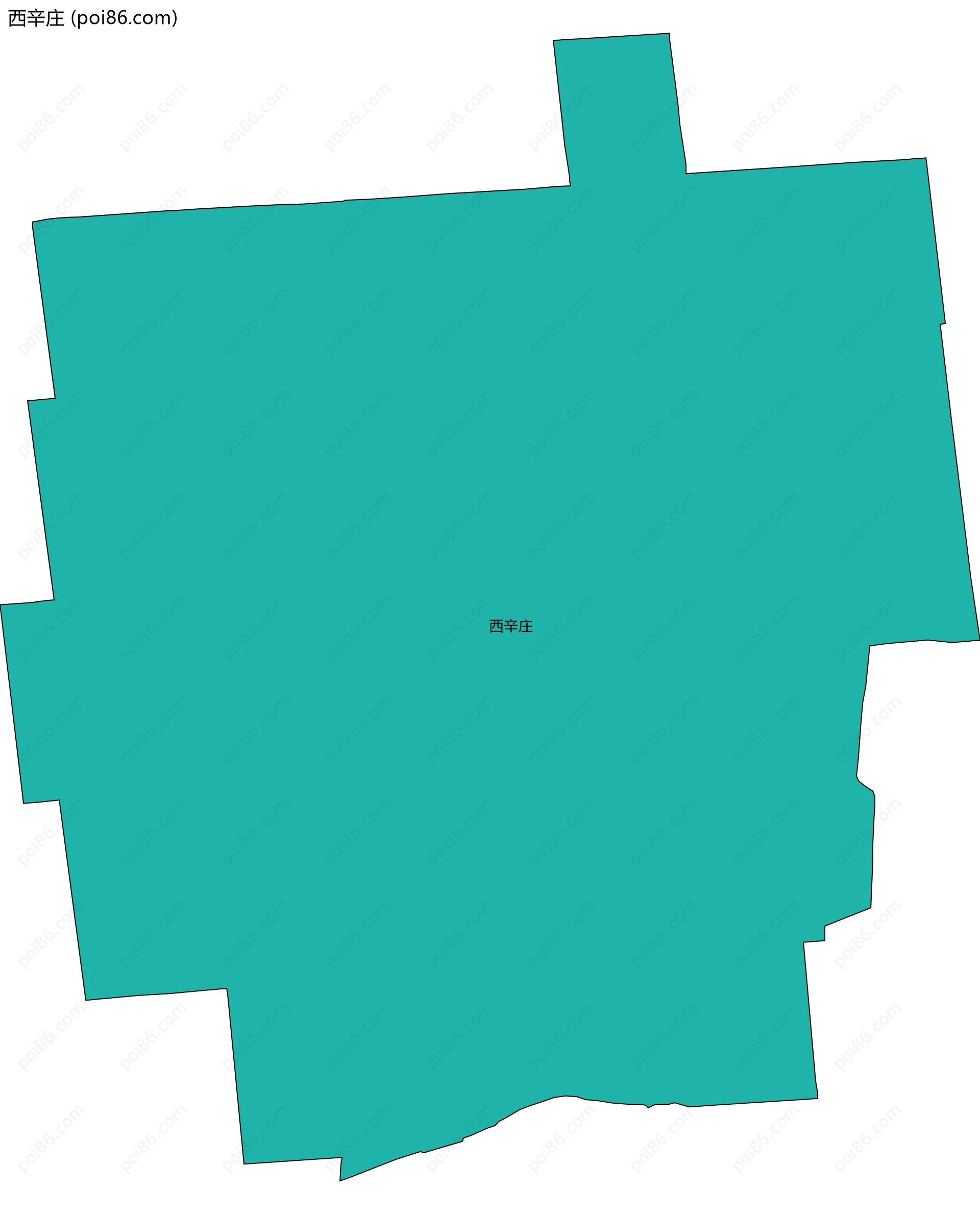 西辛庄边界地图