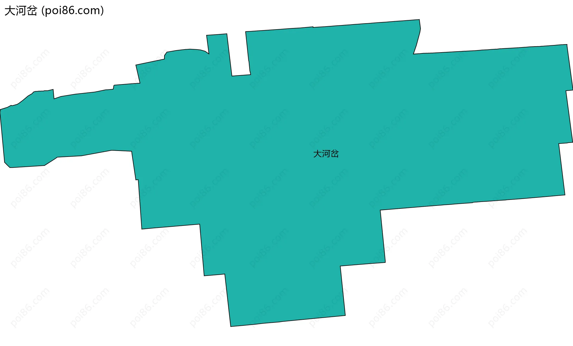 大河岔边界地图