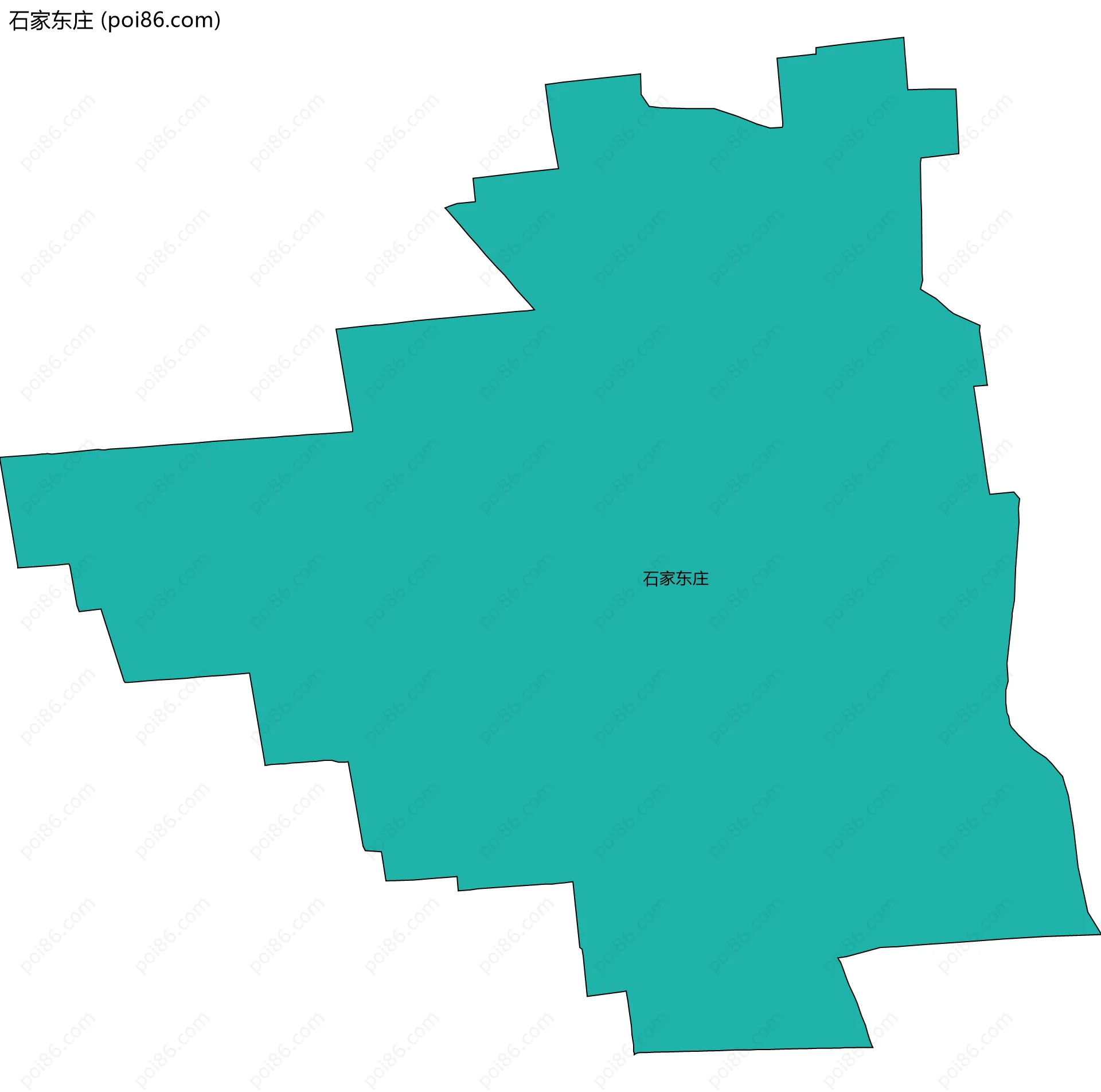 石家东庄边界地图