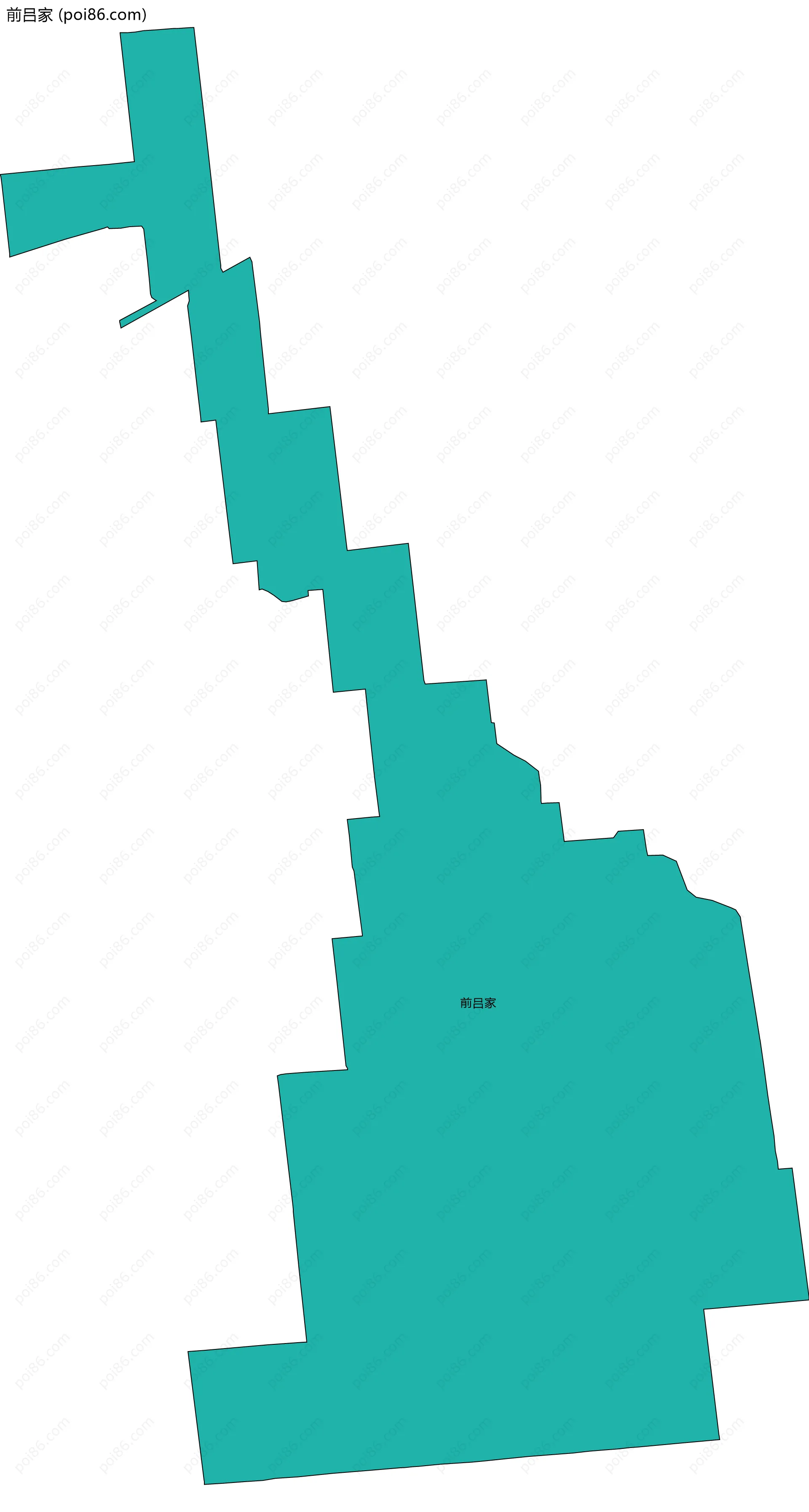 前吕家边界地图