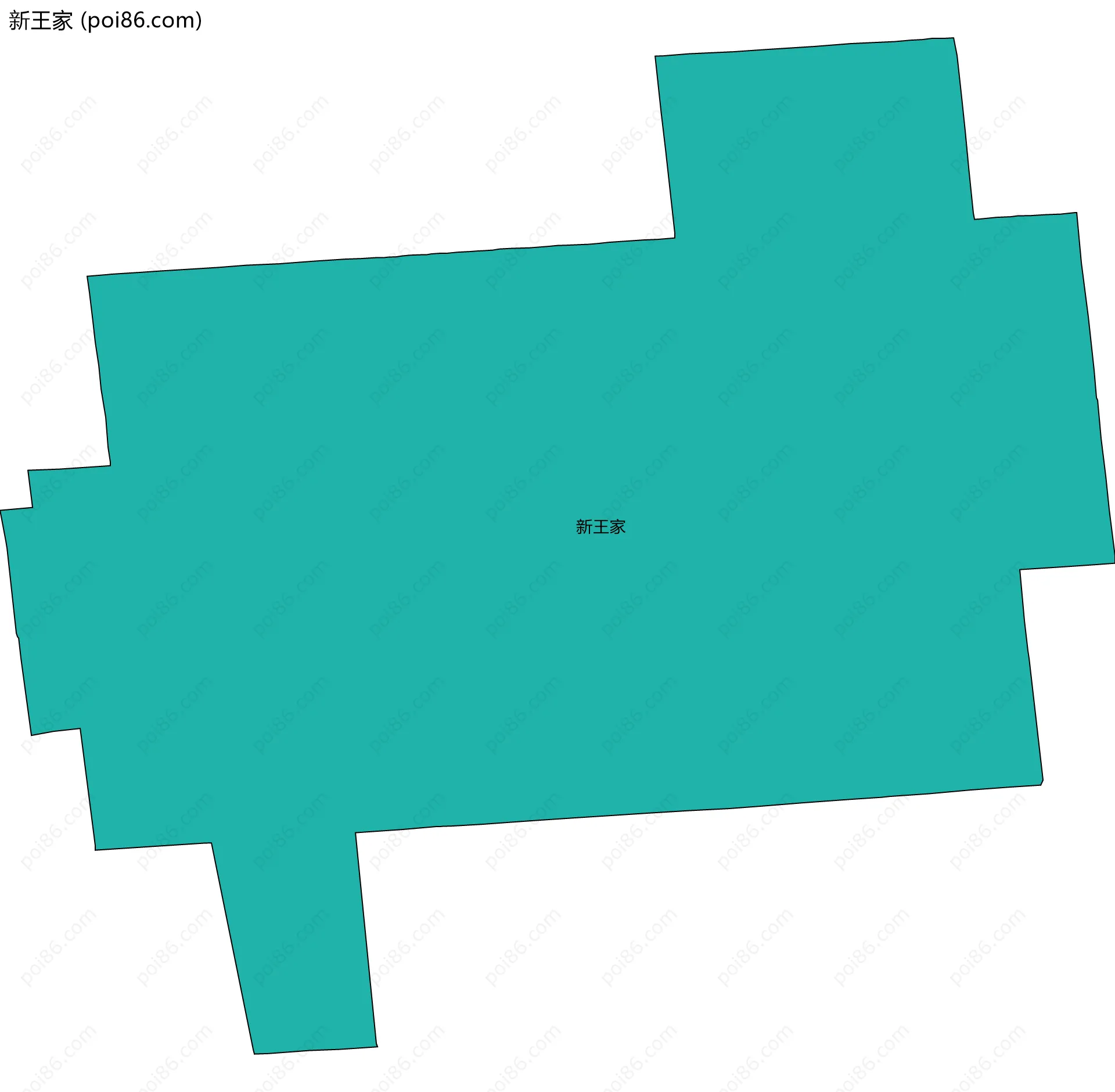 新王家边界地图
