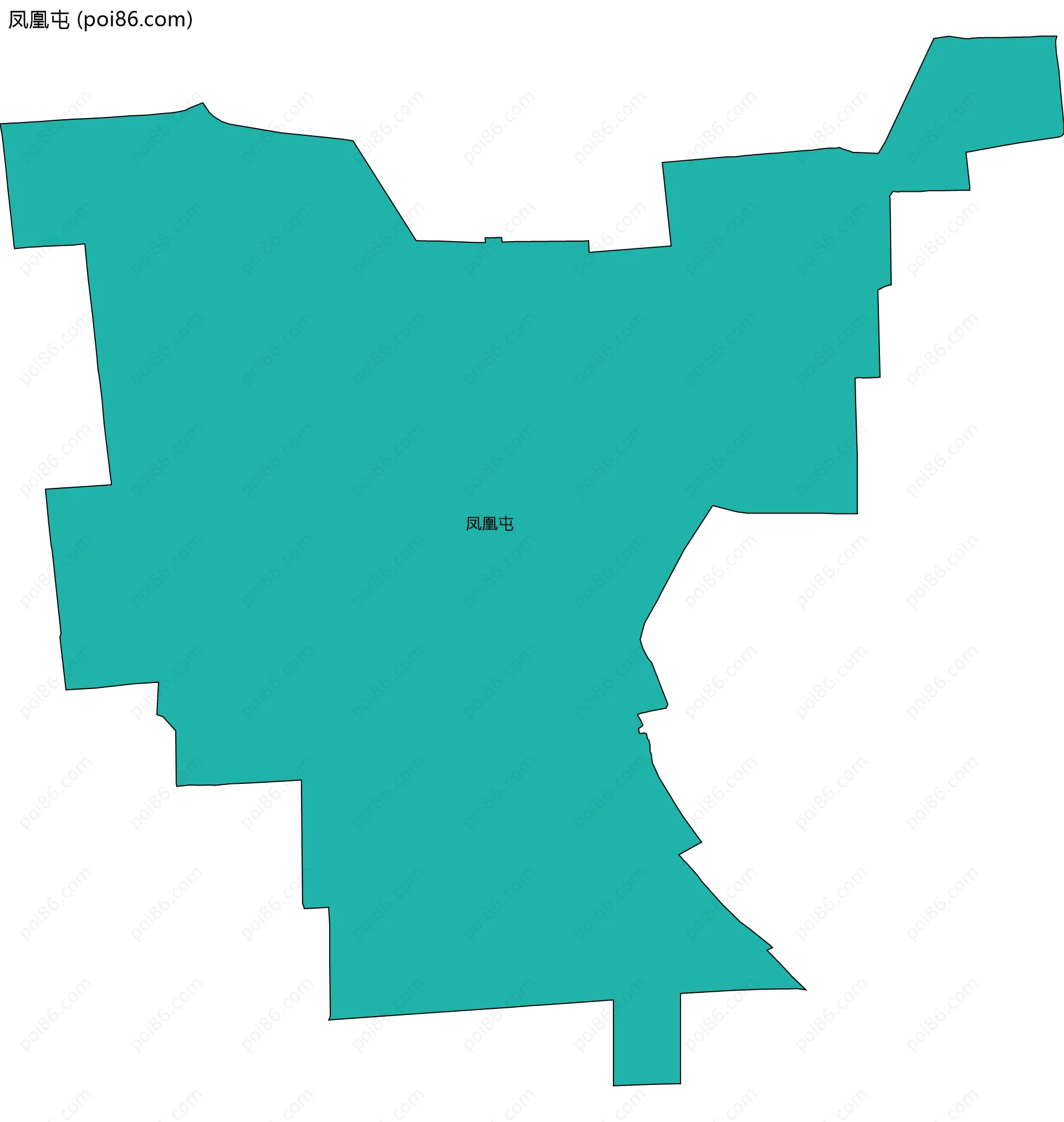 凤凰屯边界地图