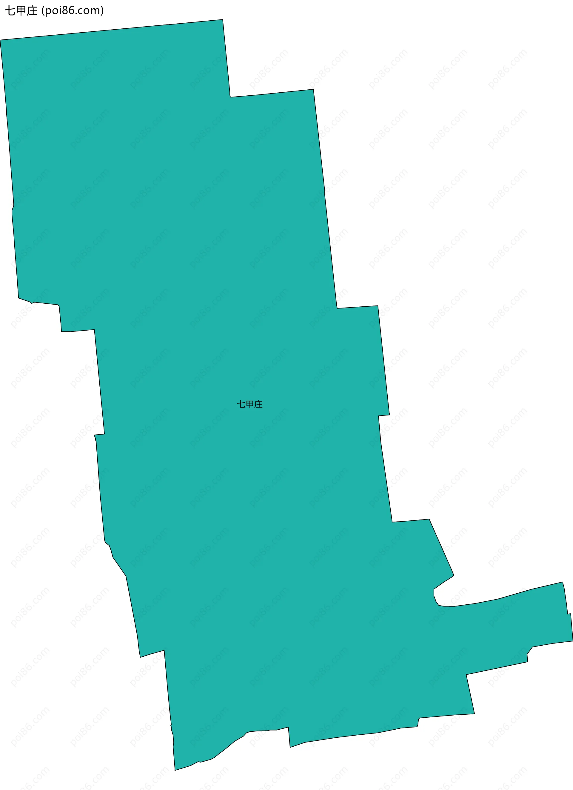 七甲庄边界地图
