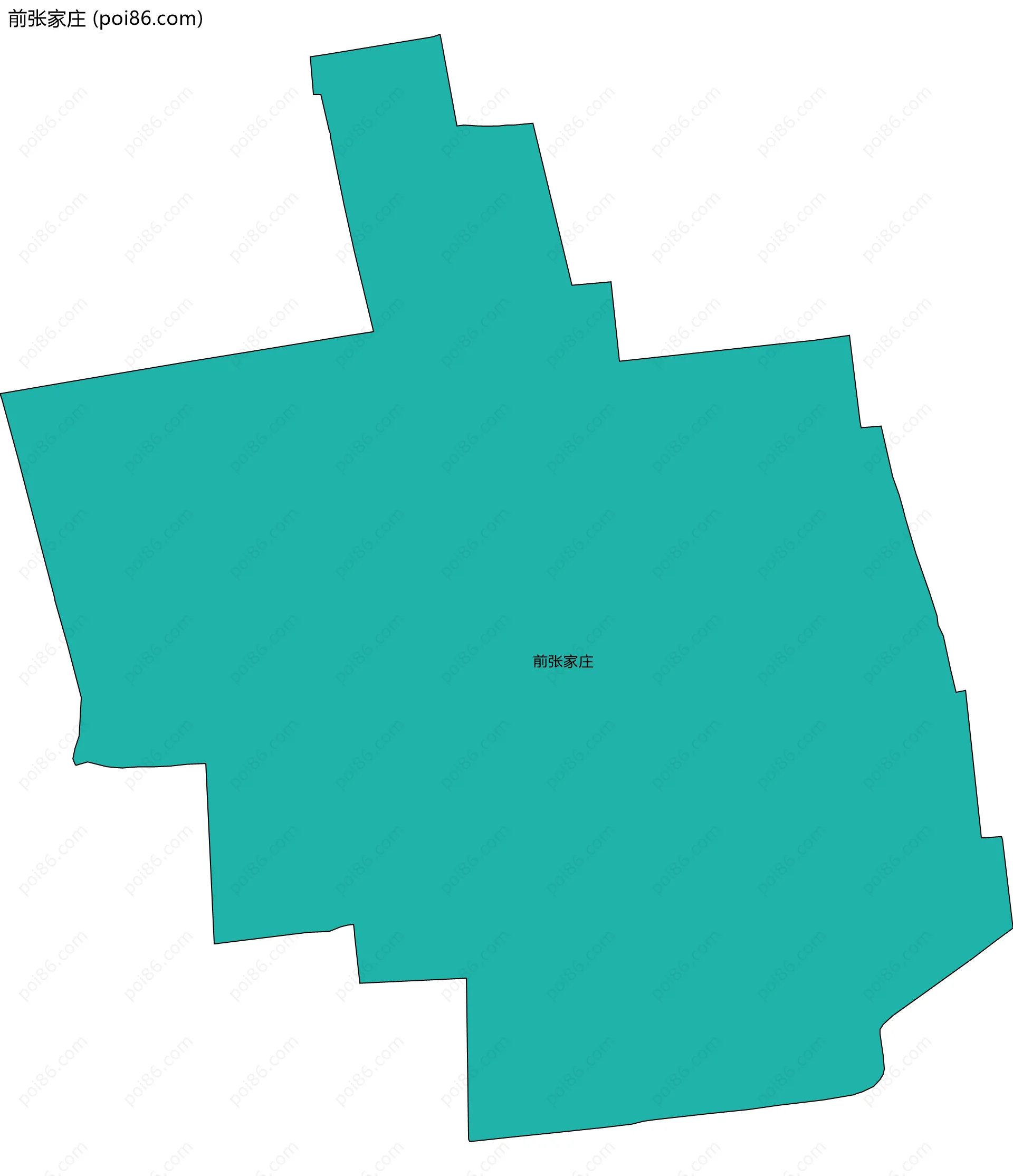前张家庄边界地图