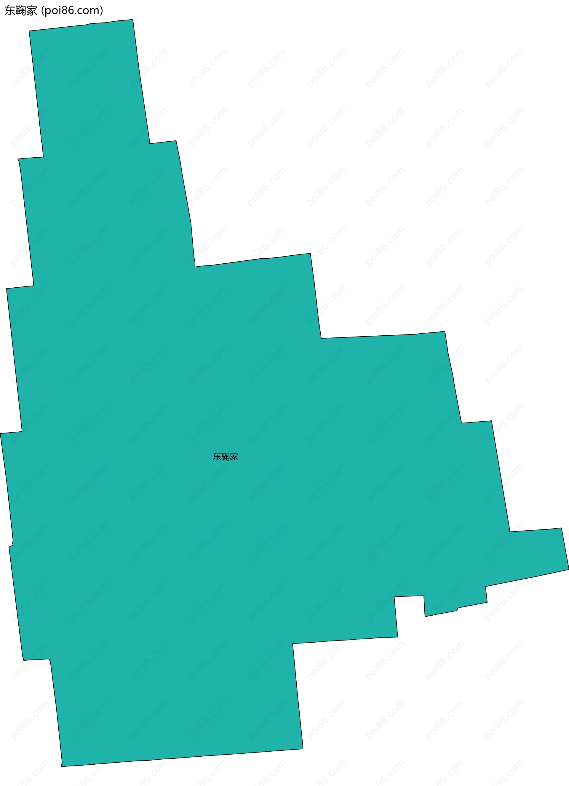 东鞠家边界地图