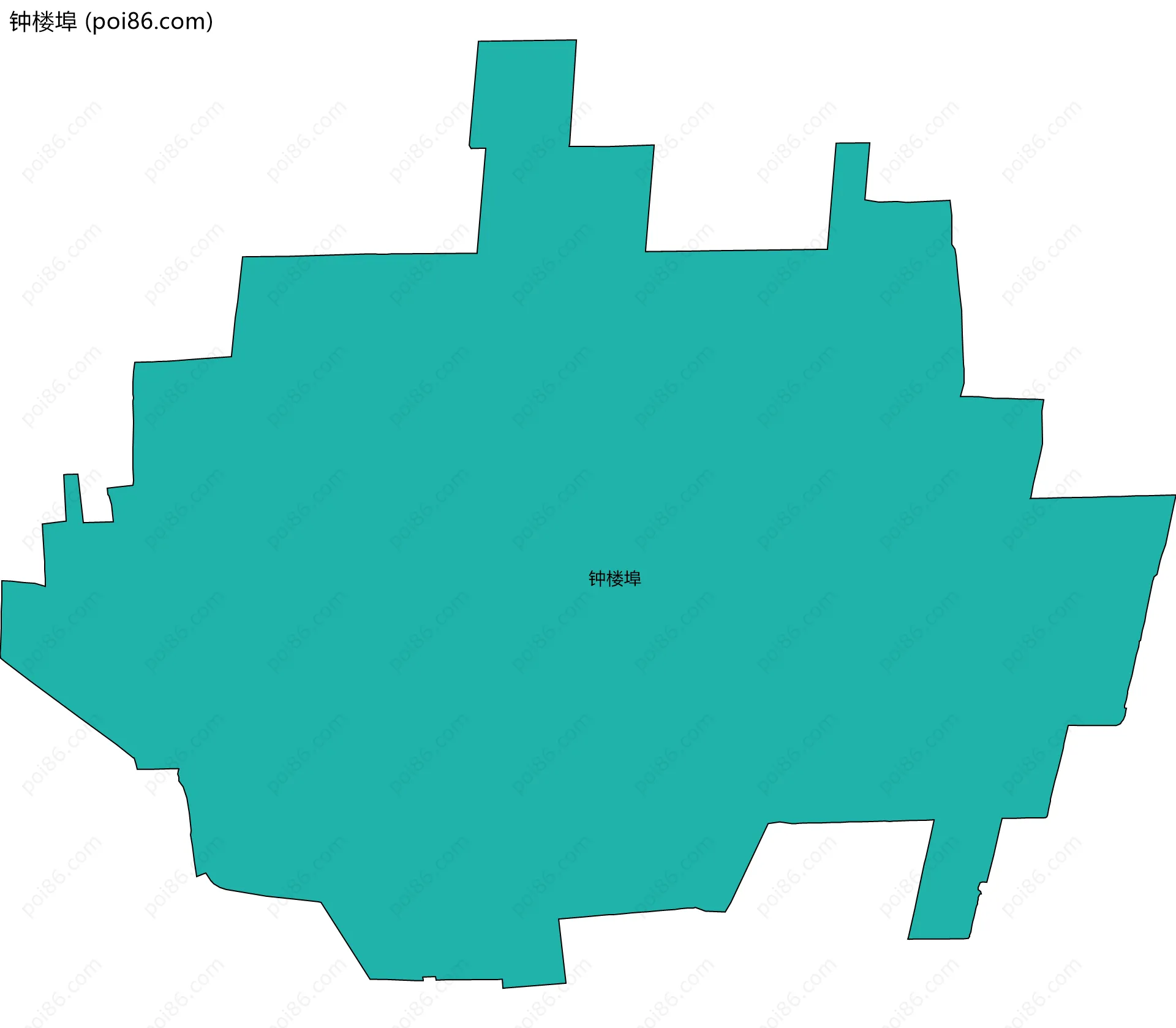 钟楼埠边界地图