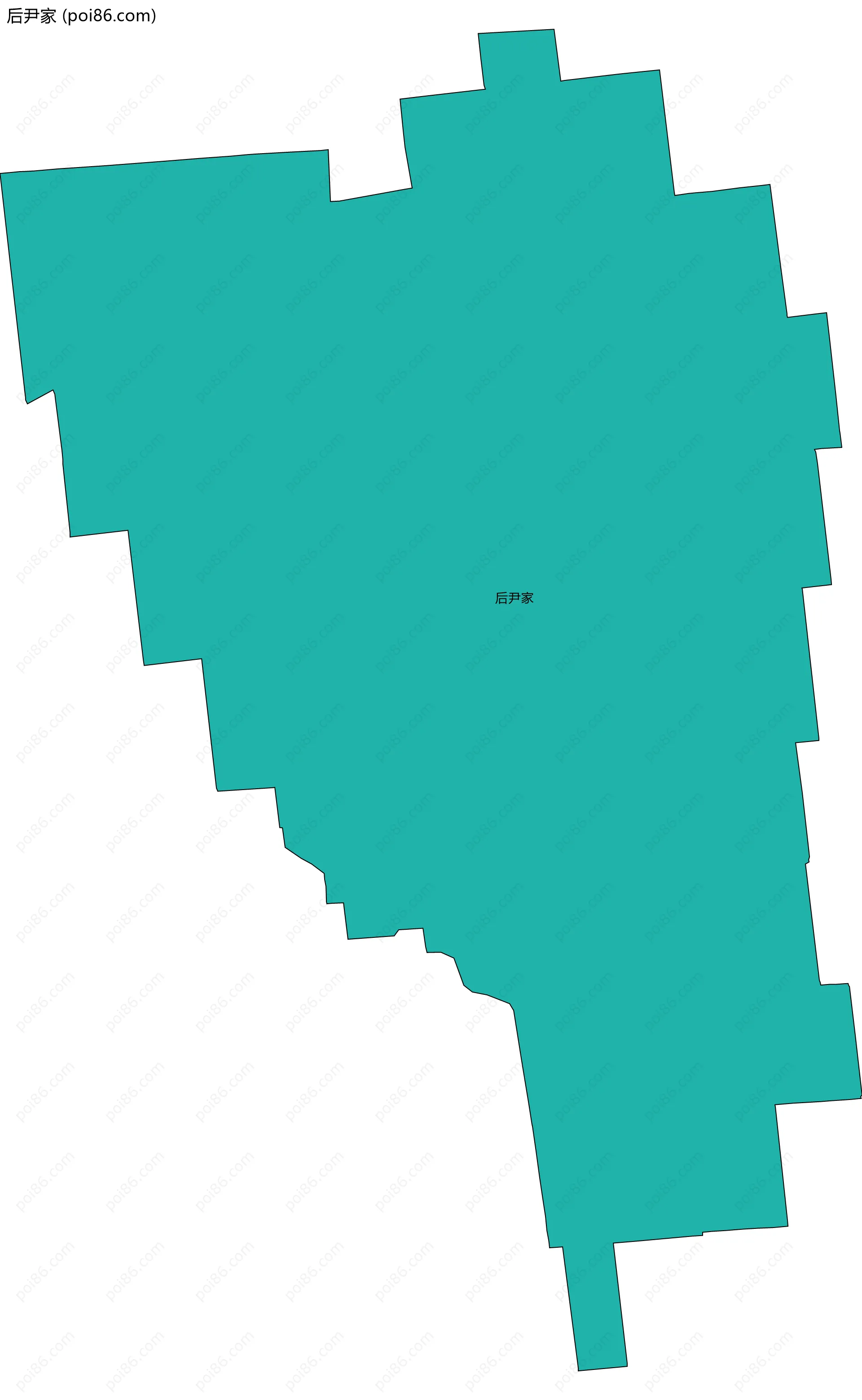 后尹家边界地图