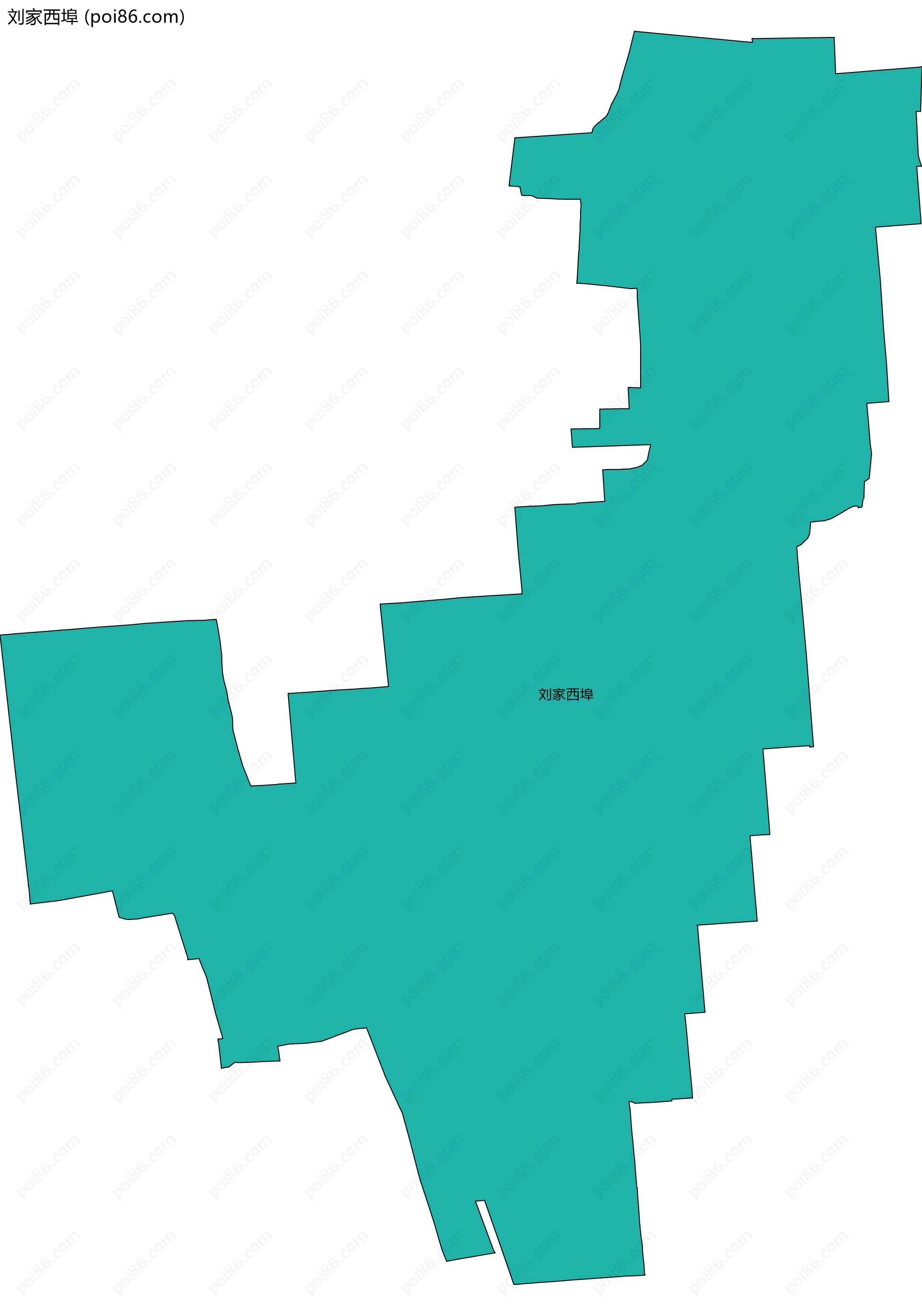 刘家西埠边界地图