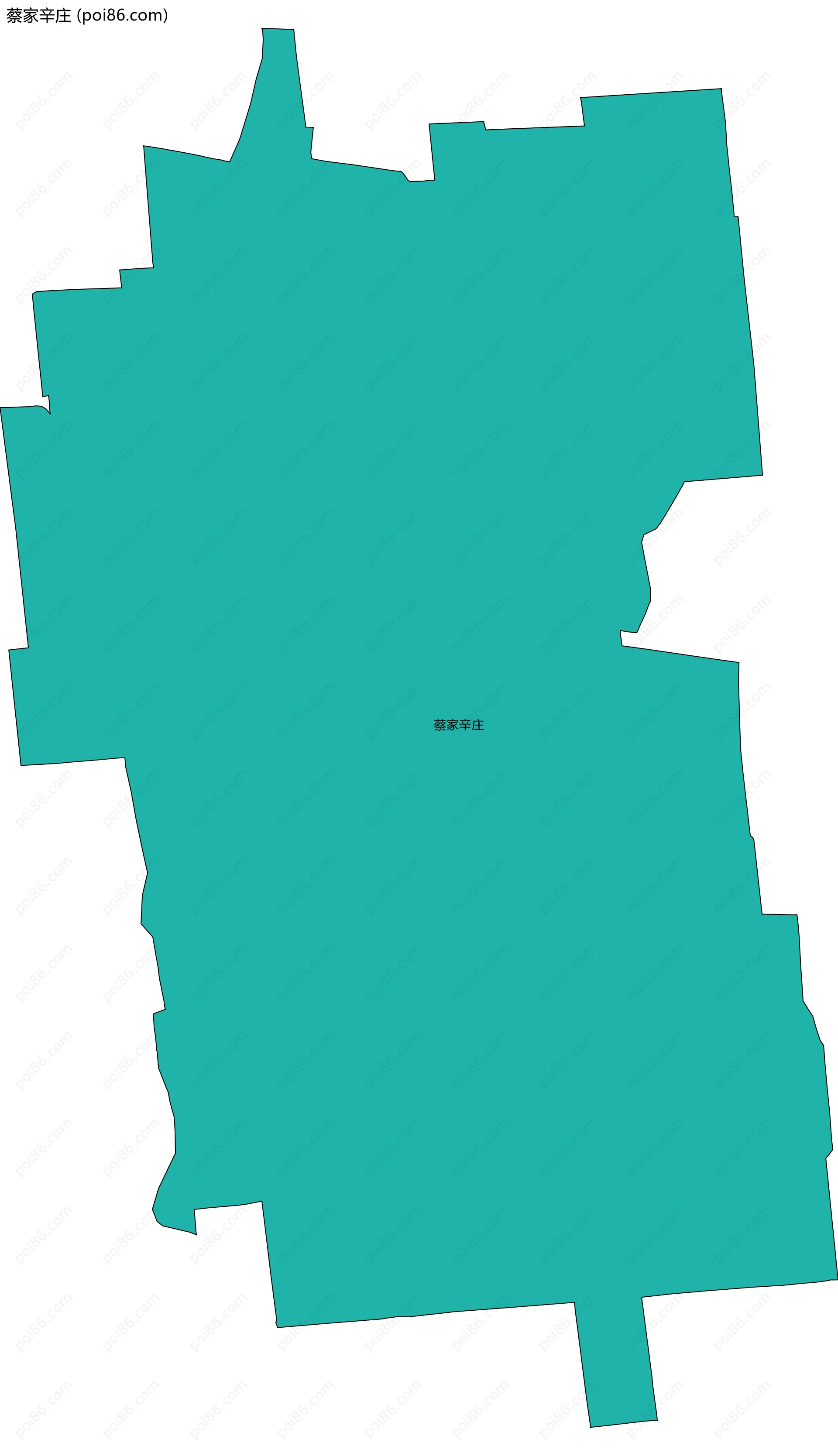 蔡家辛庄边界地图