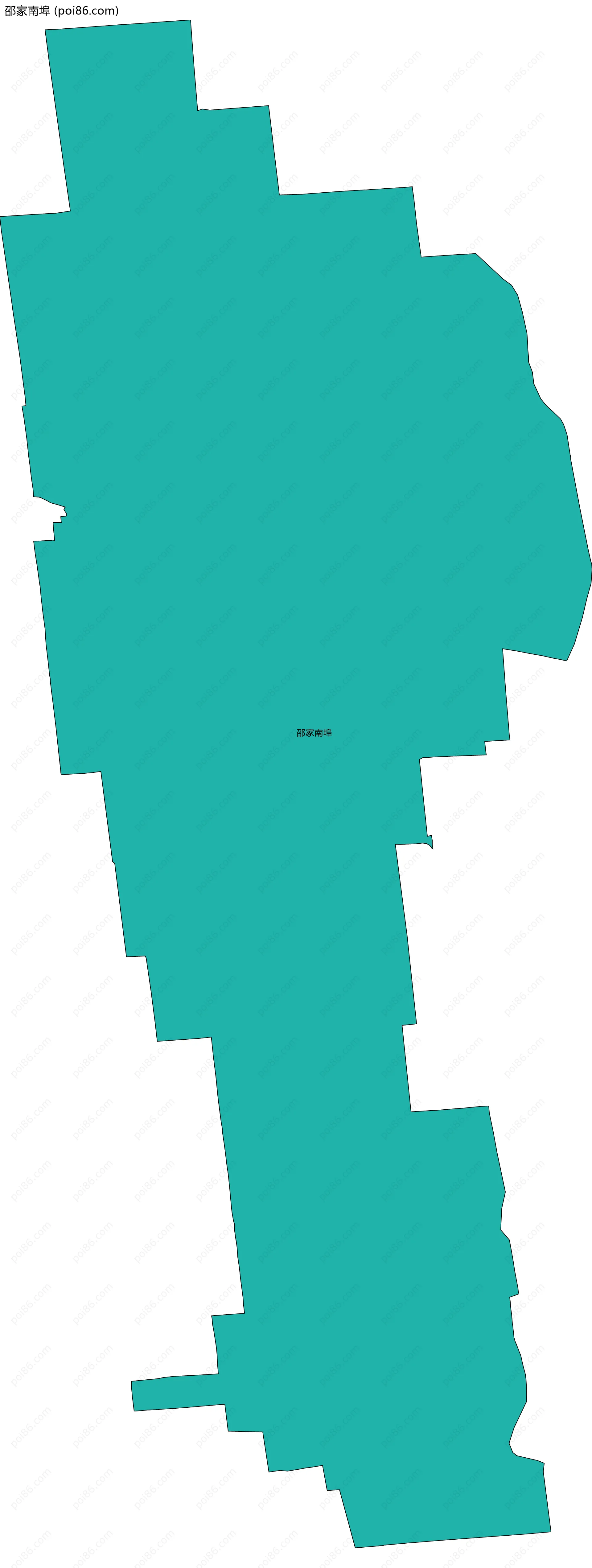 邵家南埠边界地图