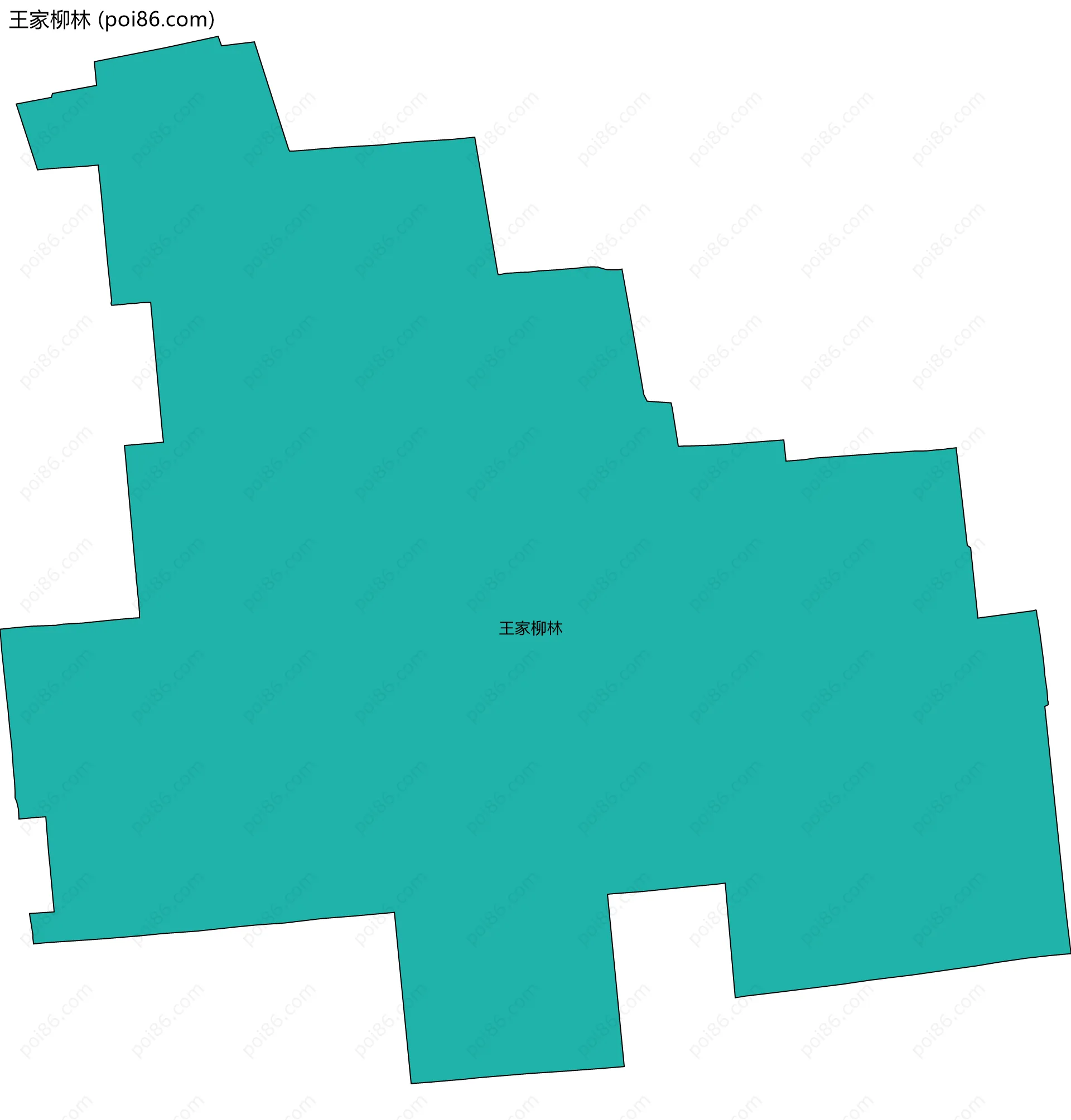 王家柳林边界地图