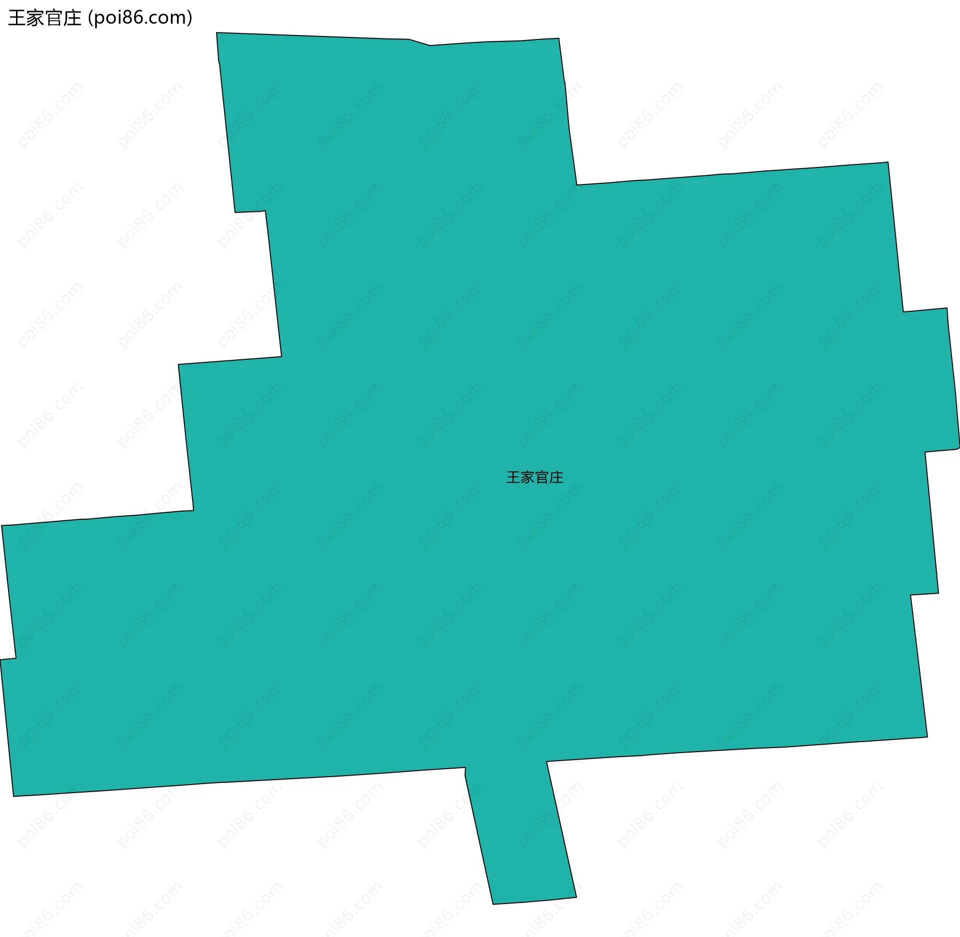 王家官庄边界地图