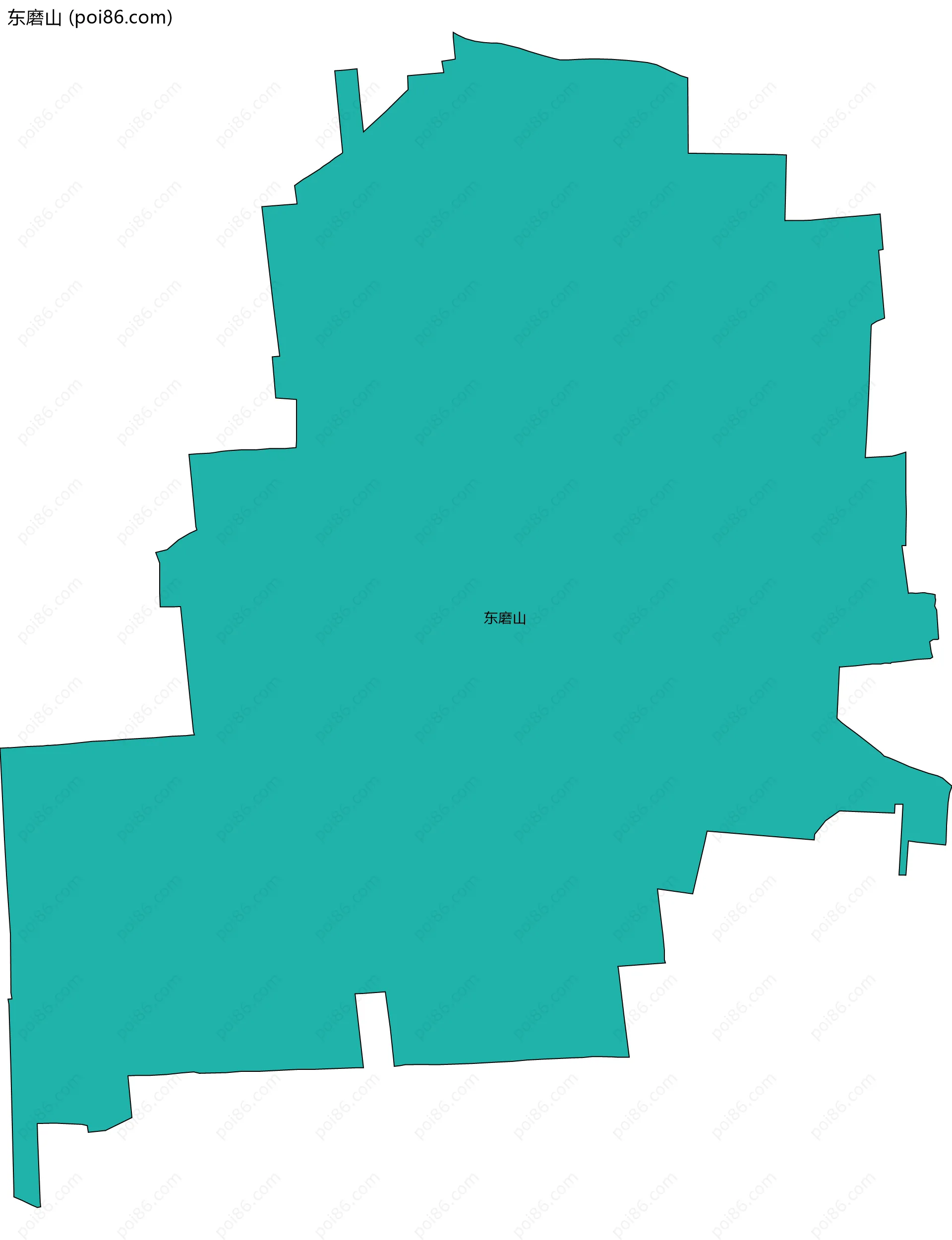 东磨山边界地图
