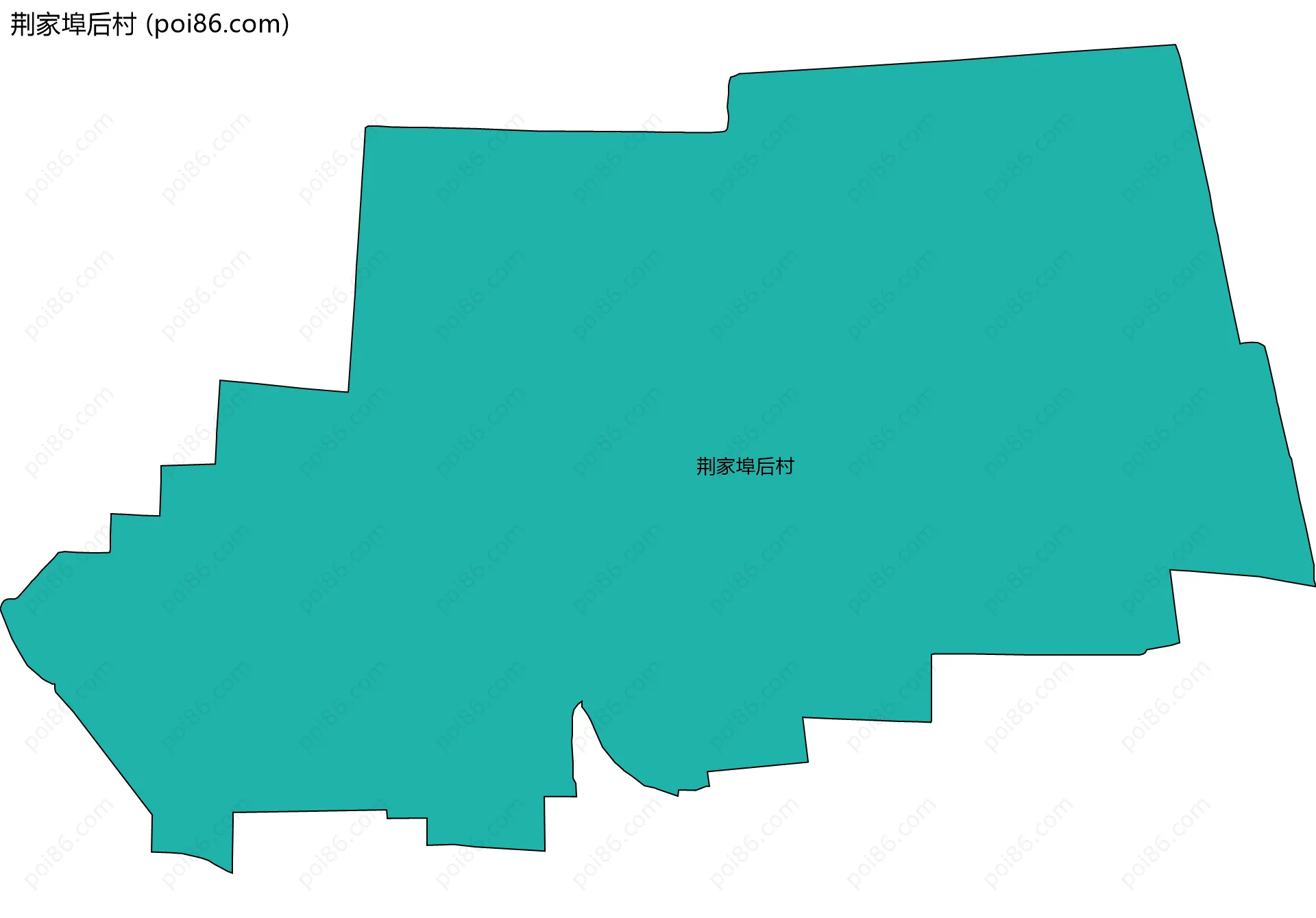 荆家埠后村边界地图