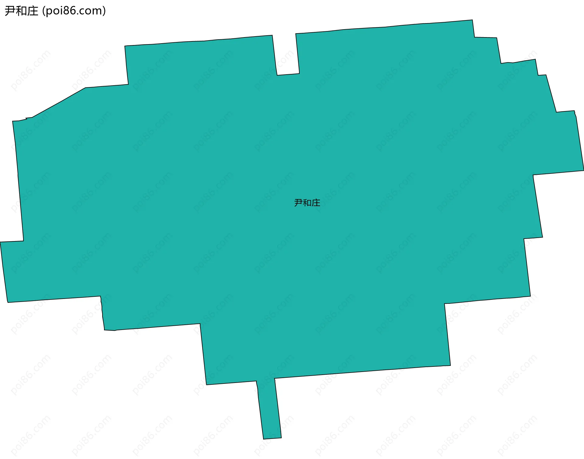 尹和庄边界地图