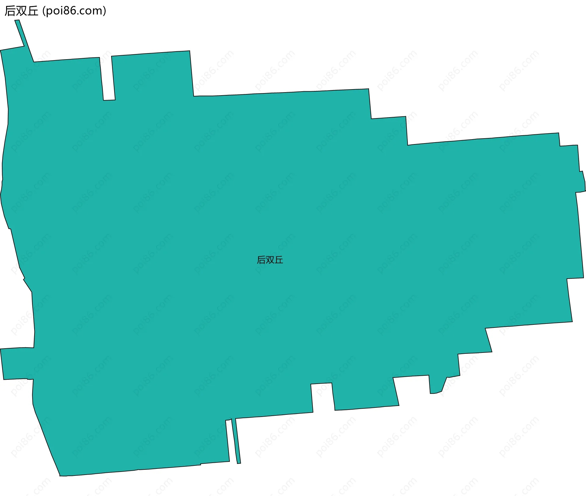 后双丘边界地图