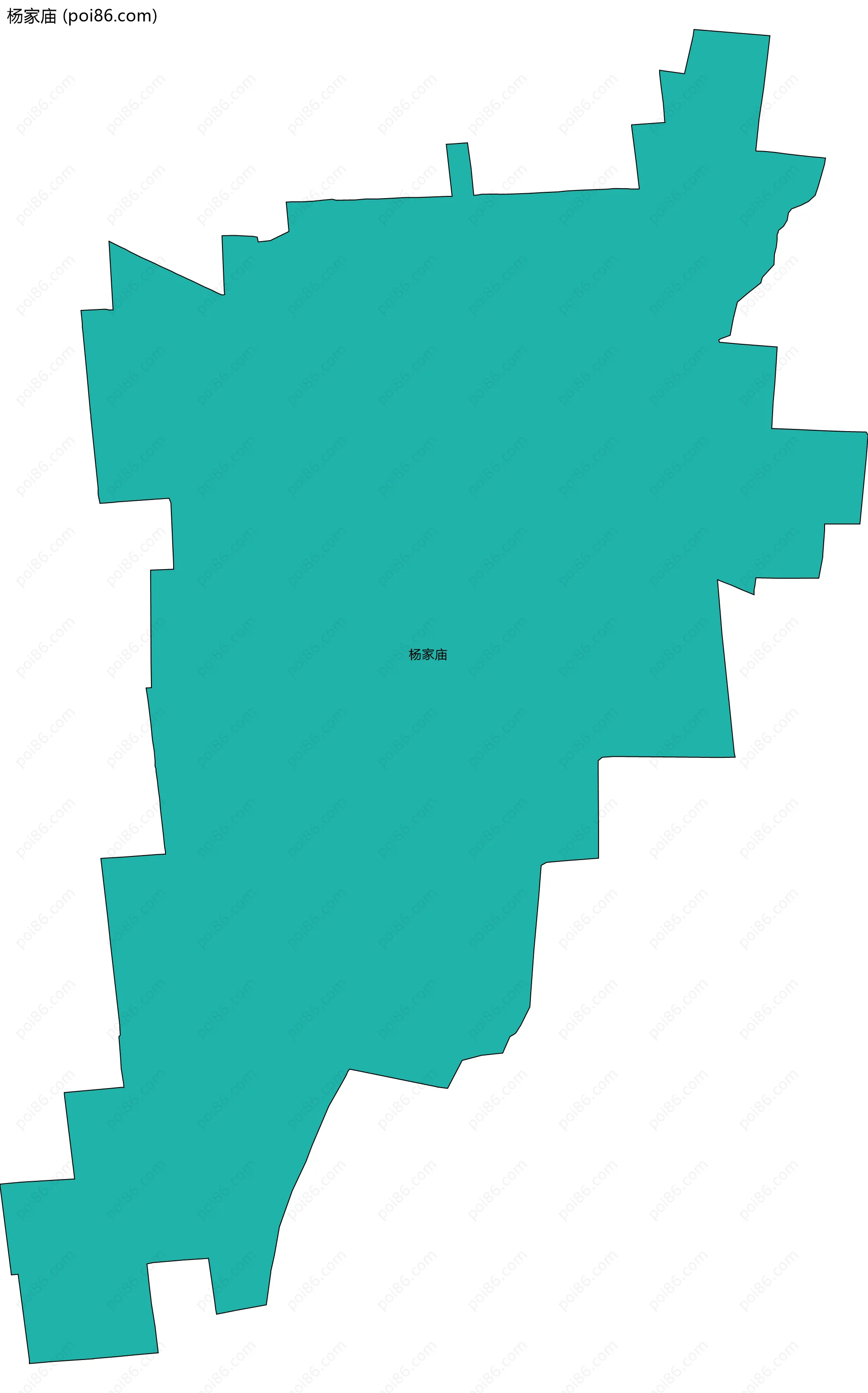 杨家庙边界地图