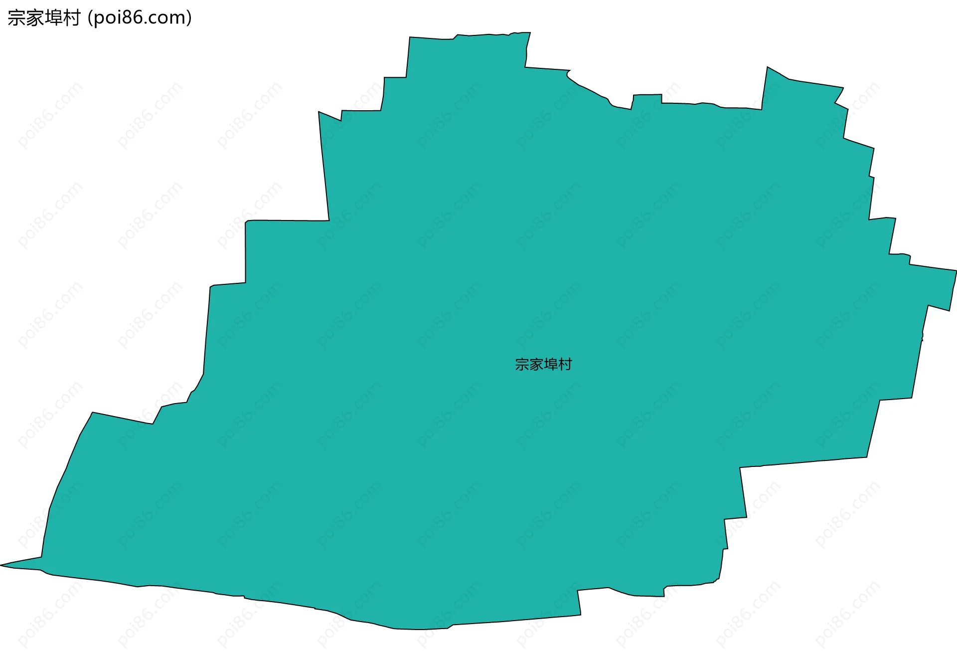 宗家埠村边界地图