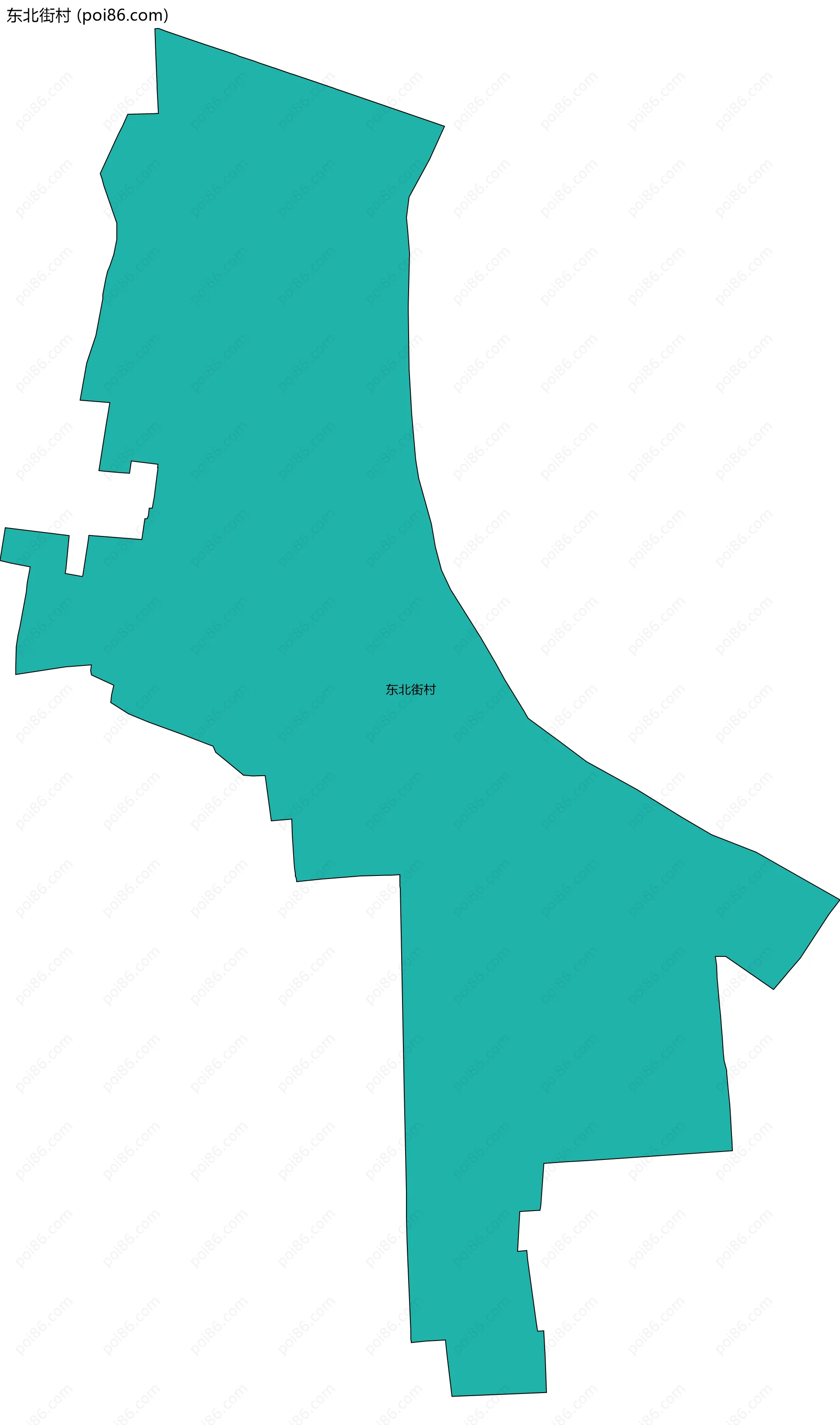 东北街村边界地图