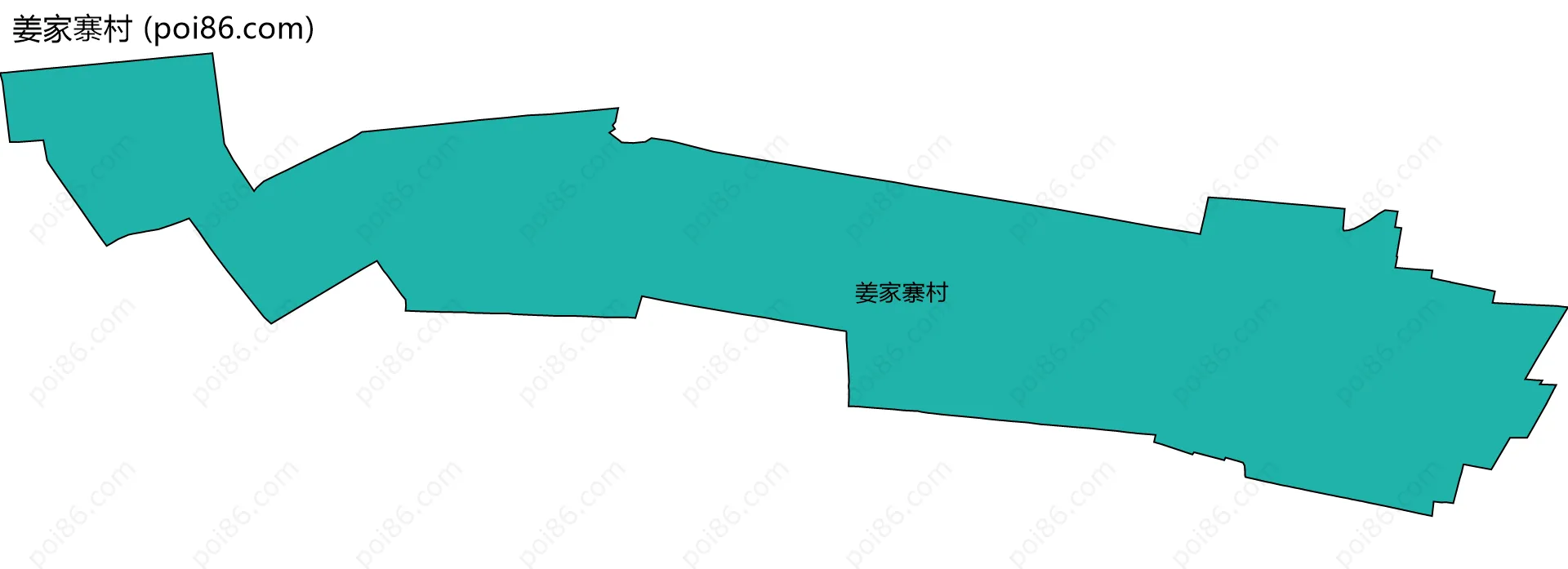 姜家寨村边界地图