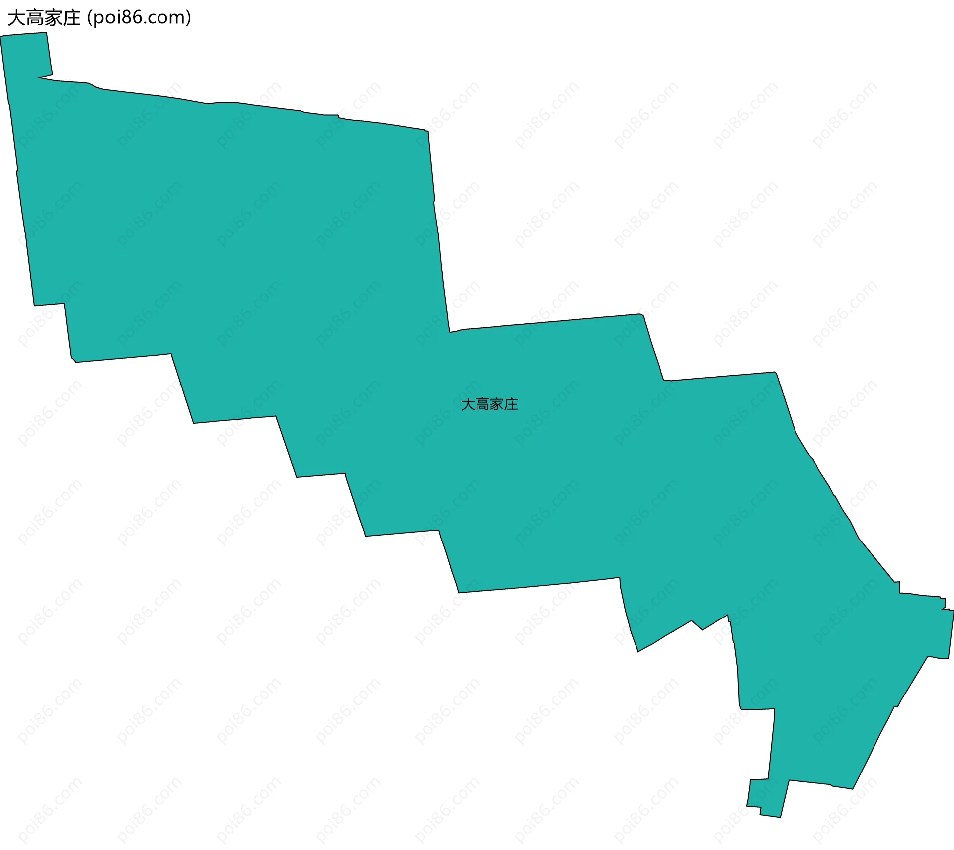 大高家庄边界地图