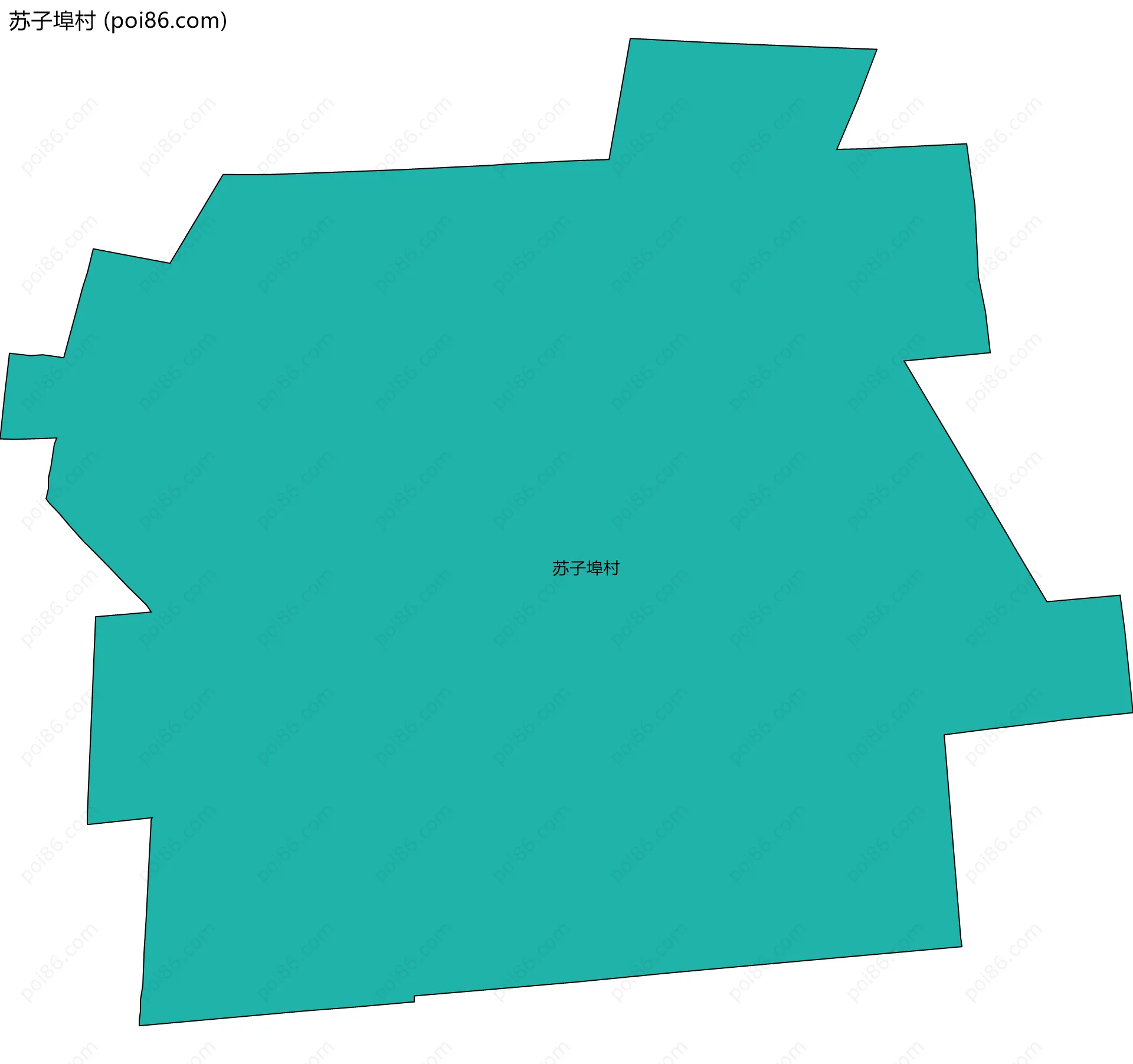 苏子埠村边界地图
