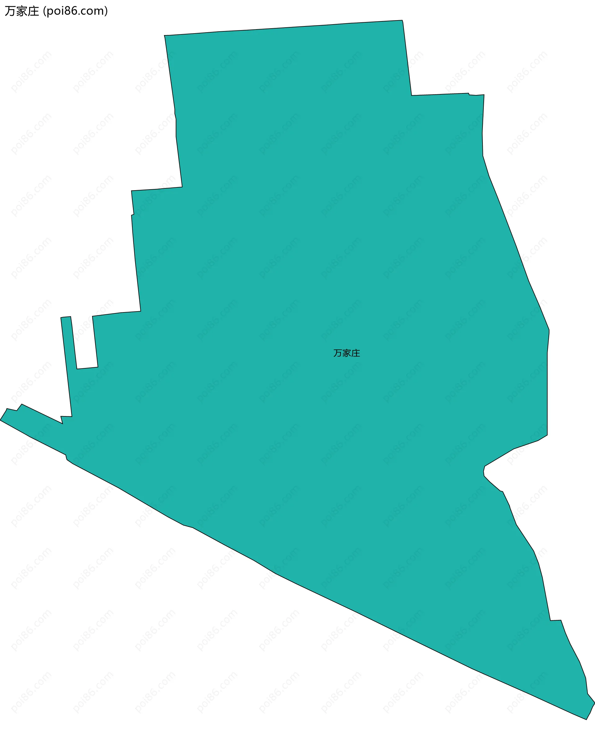 万家庄边界地图