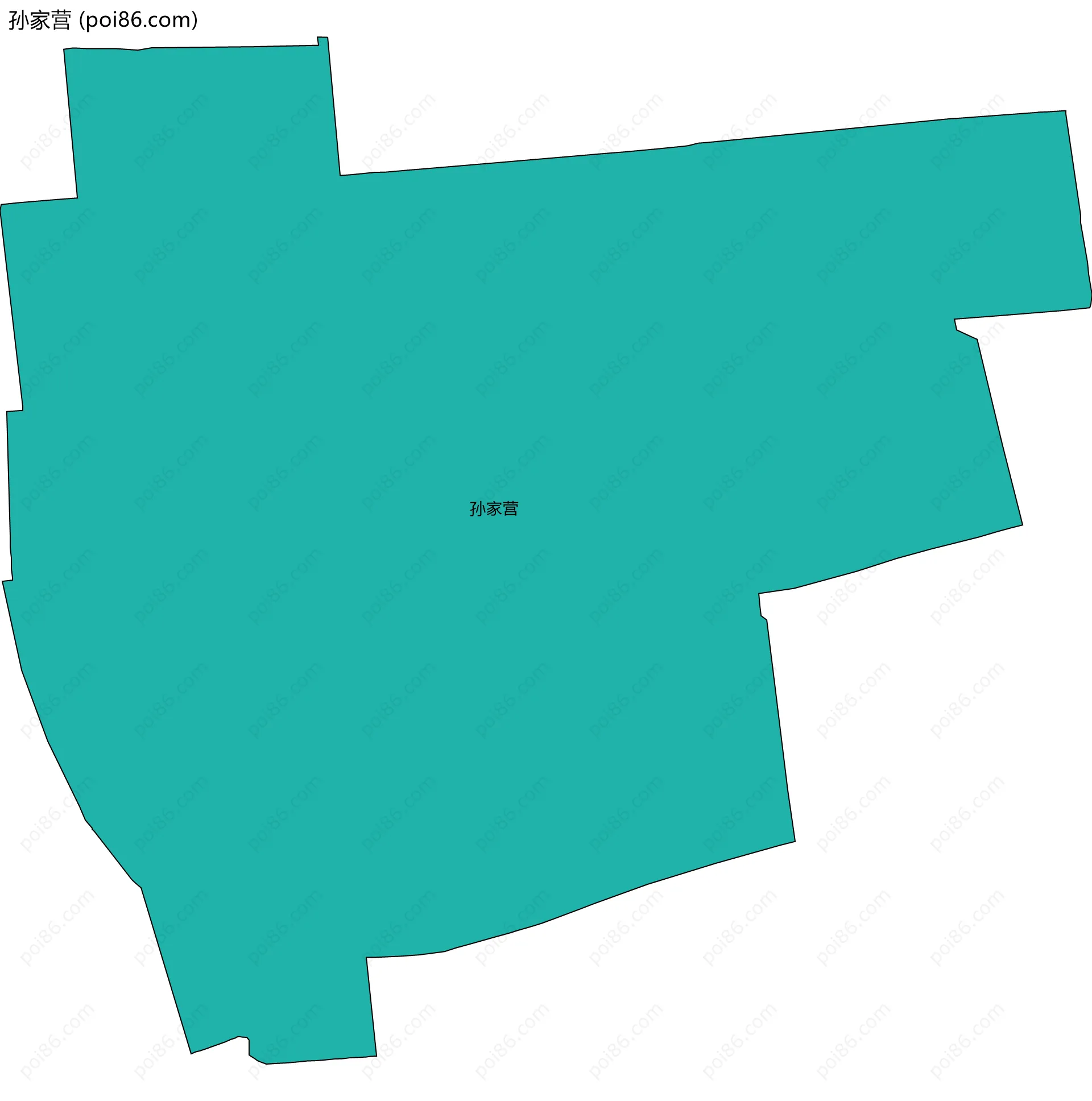 孙家营边界地图