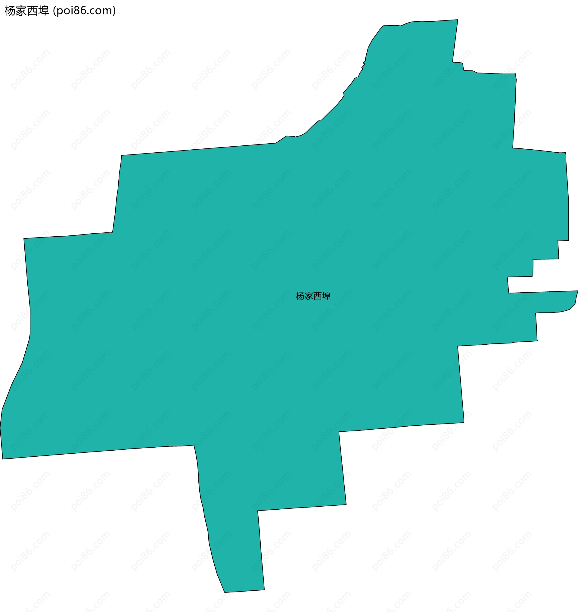 杨家西埠边界地图