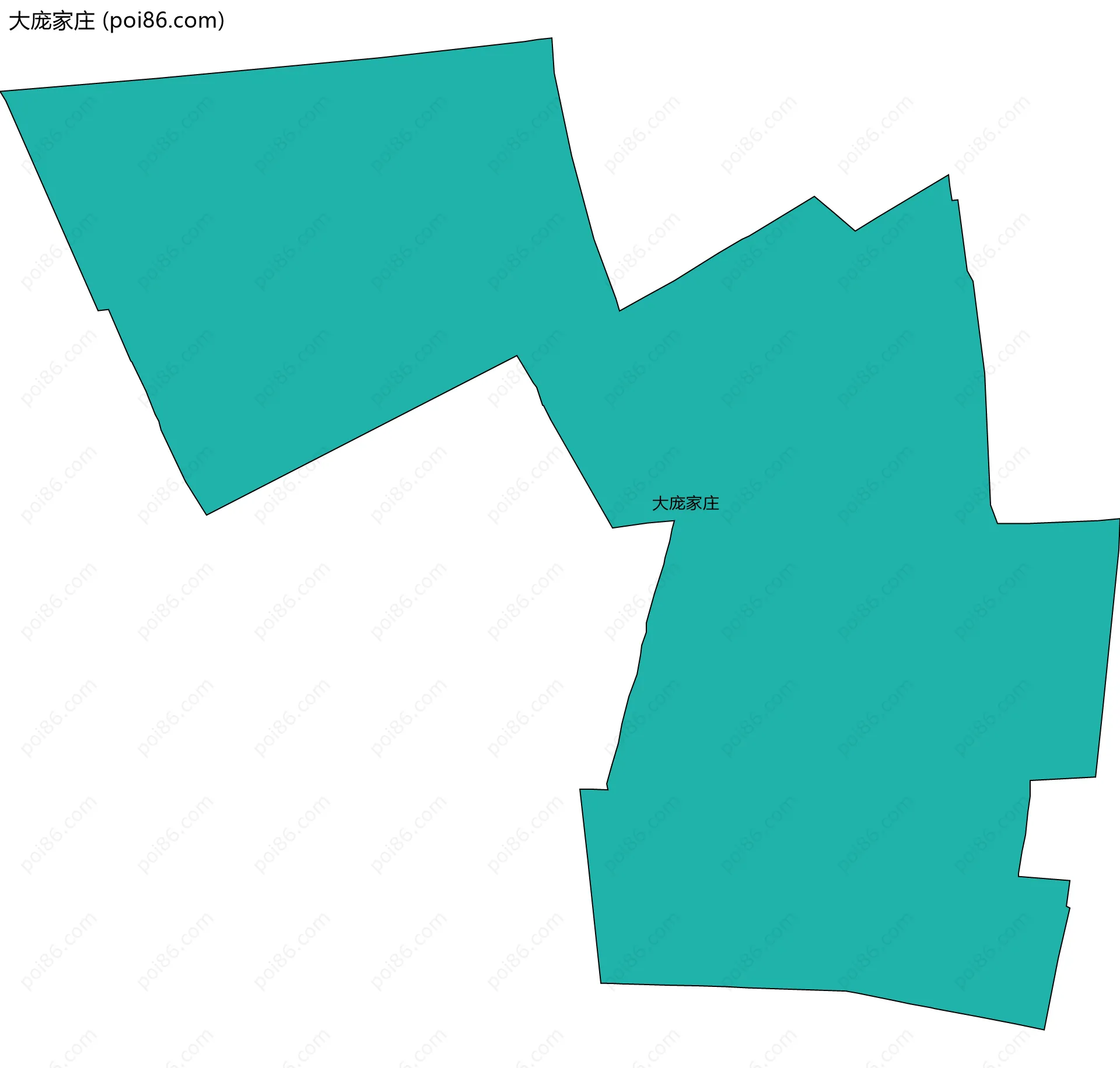 大庞家庄边界地图