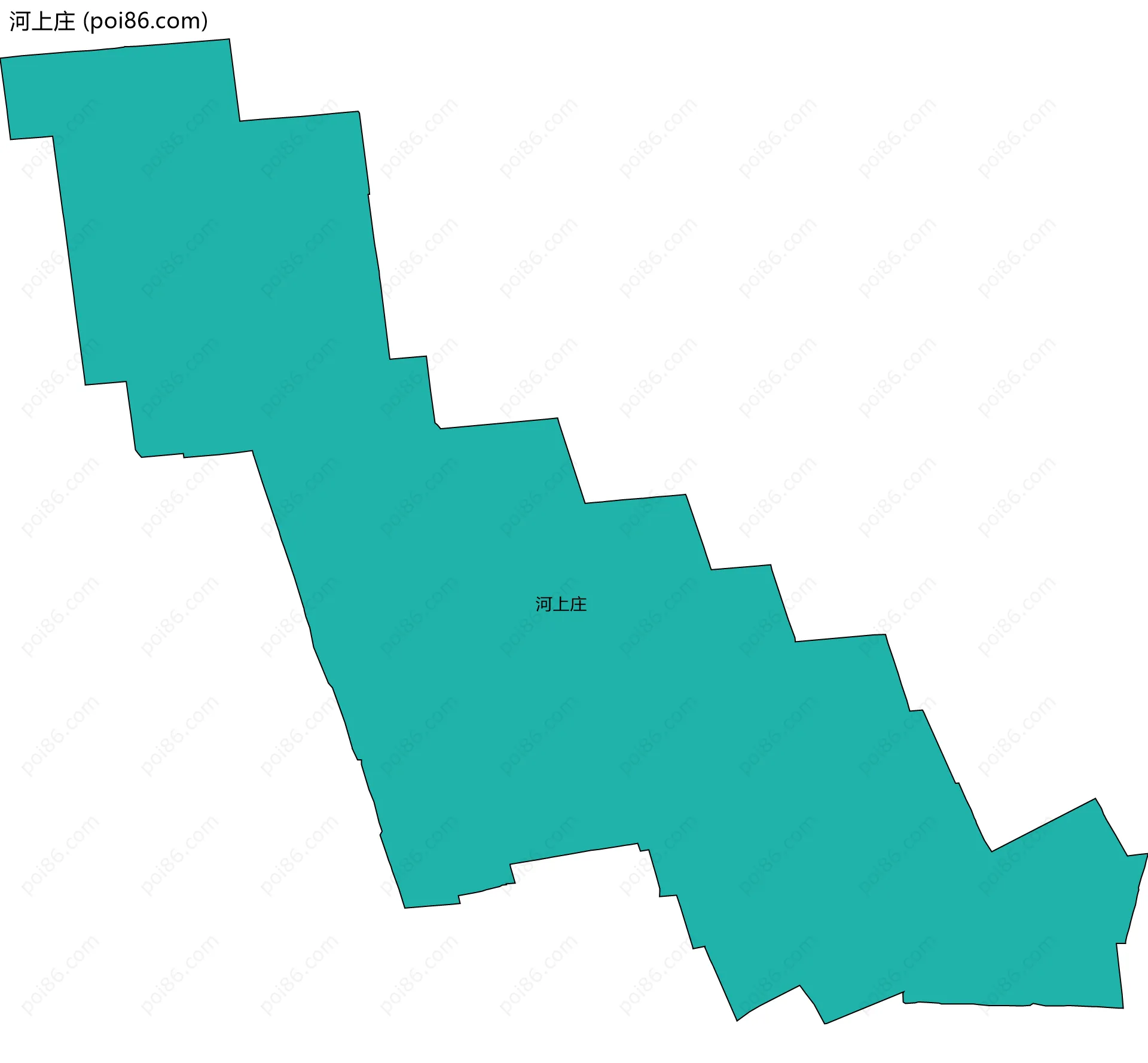 河上庄边界地图