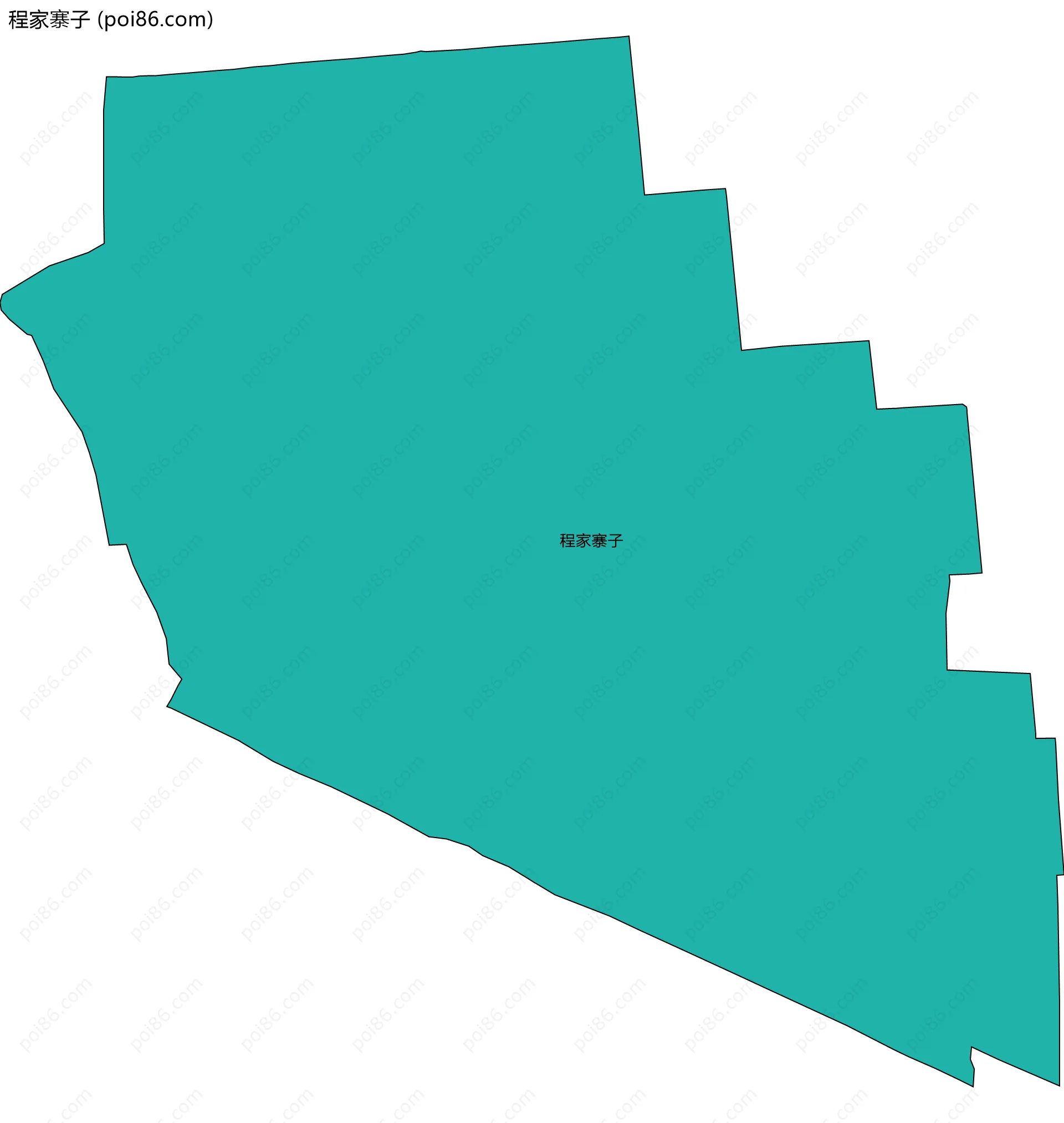 程家寨子边界地图