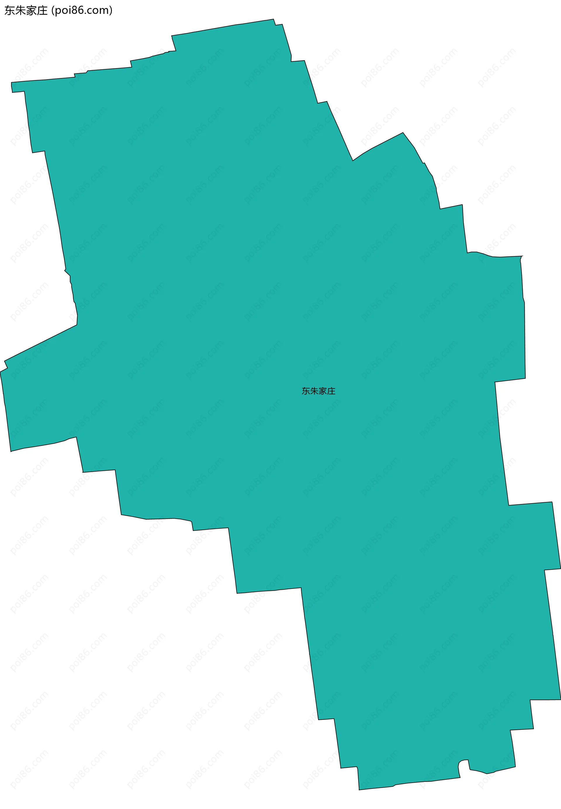 东朱家庄边界地图