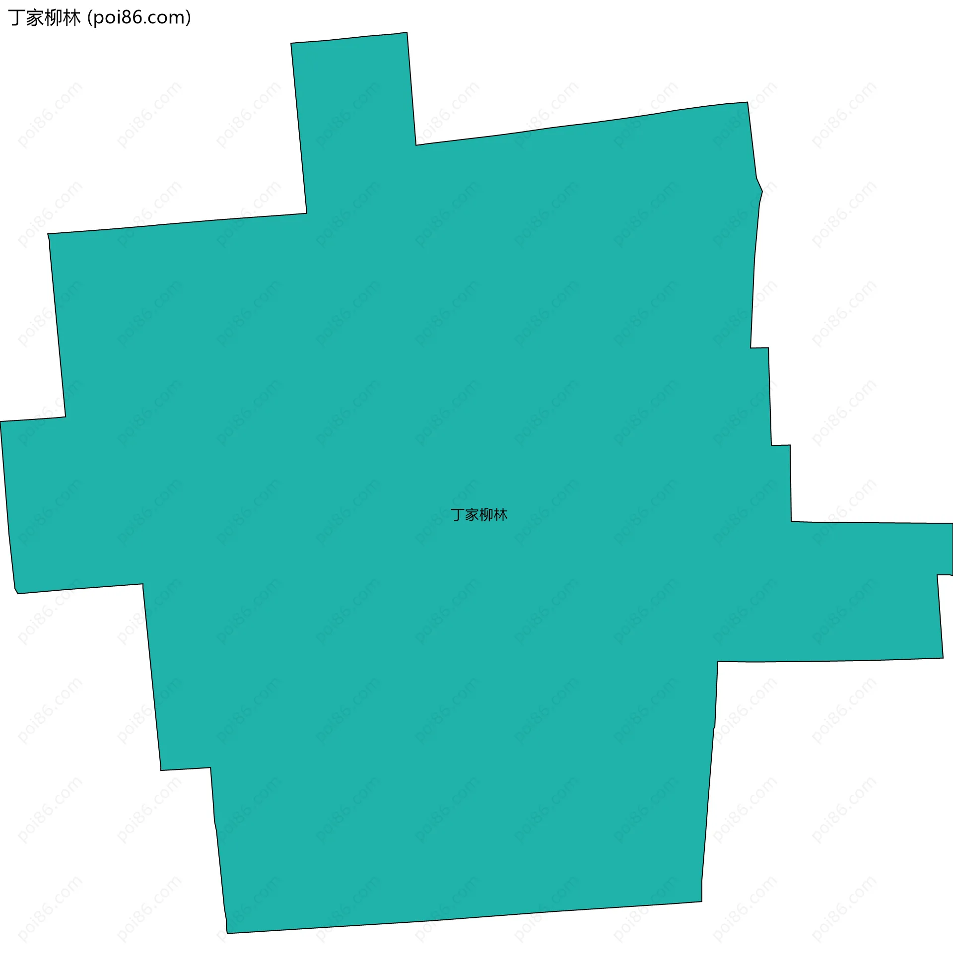 丁家柳林边界地图