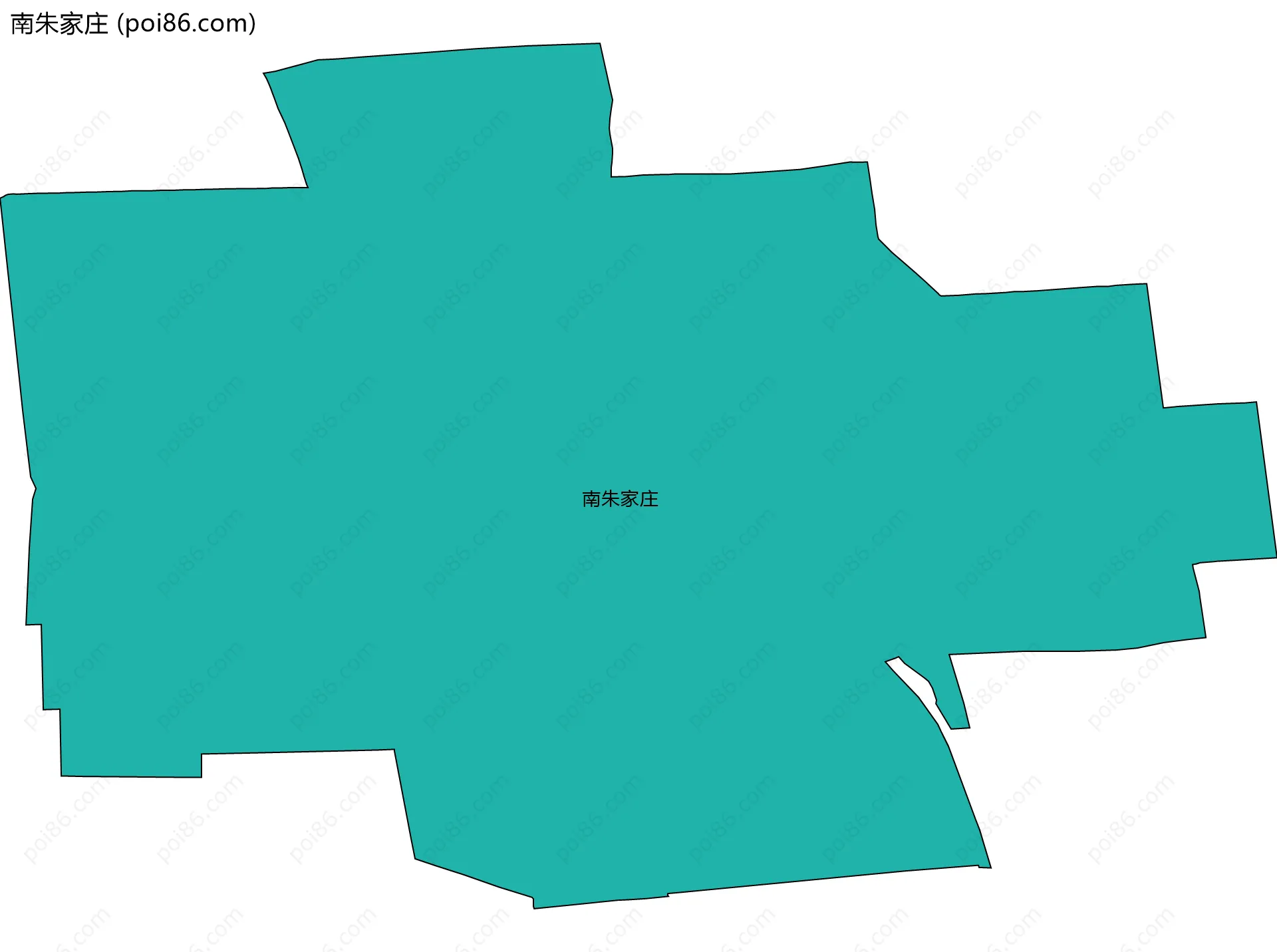 南朱家庄边界地图