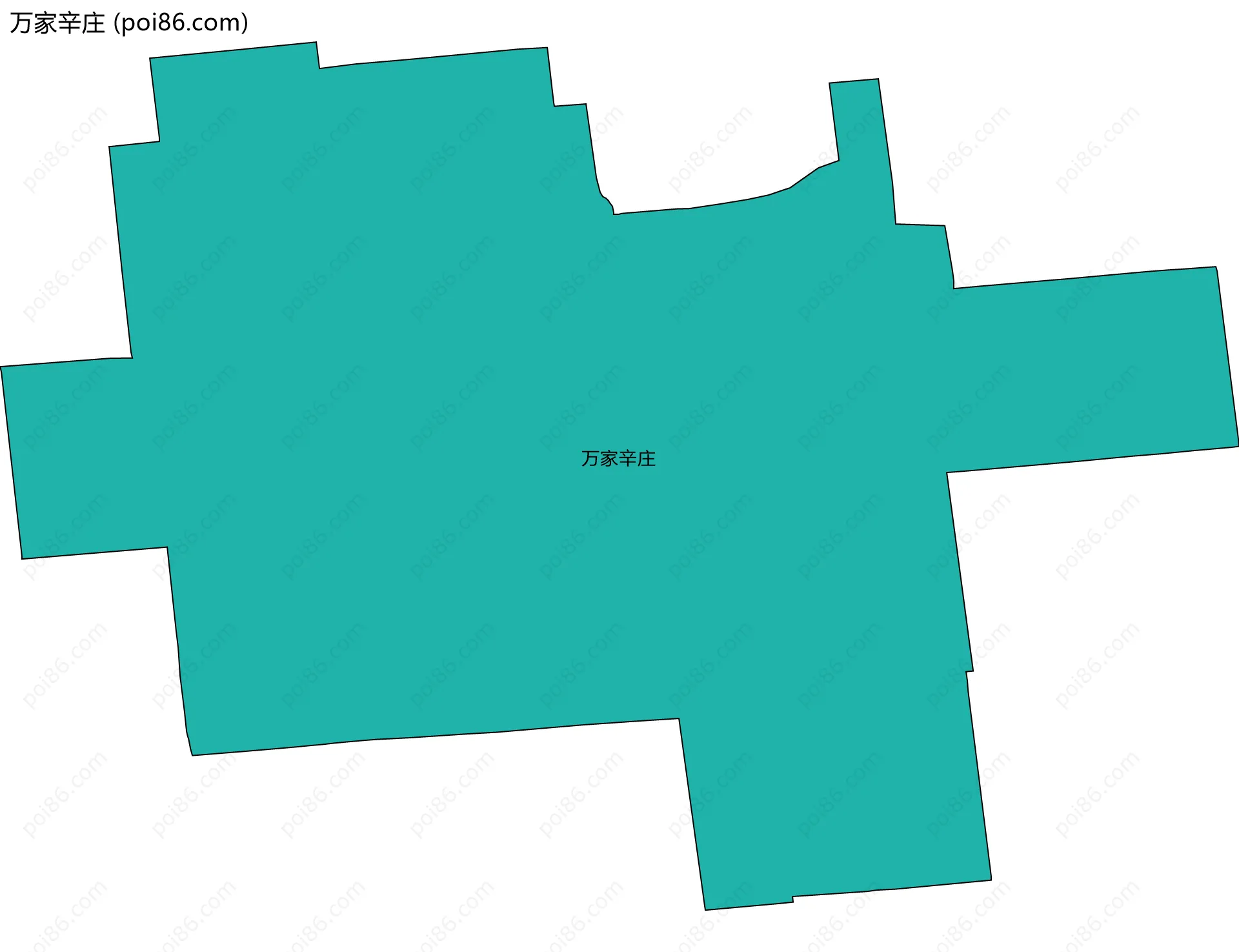 万家辛庄边界地图