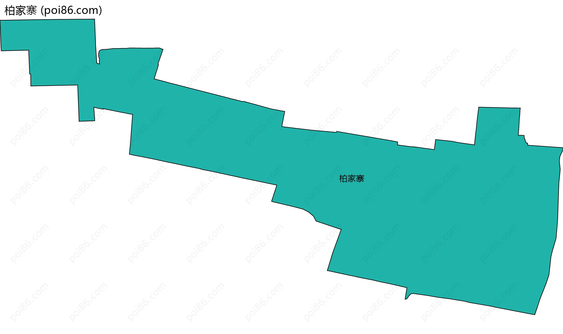 柏家寨边界地图