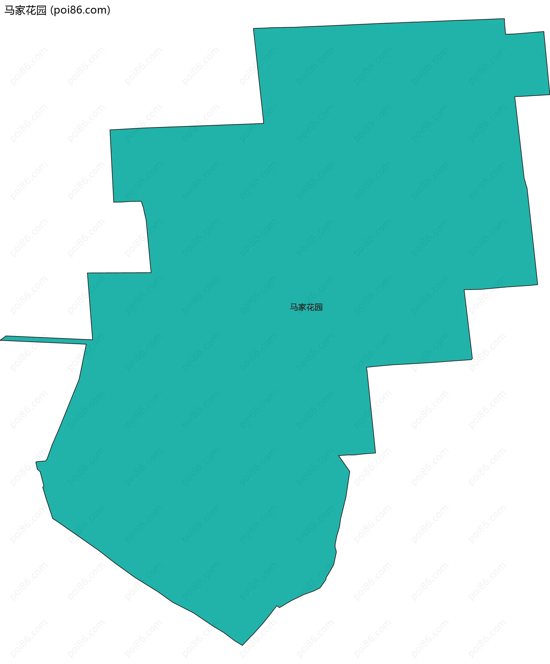 马家花园边界地图