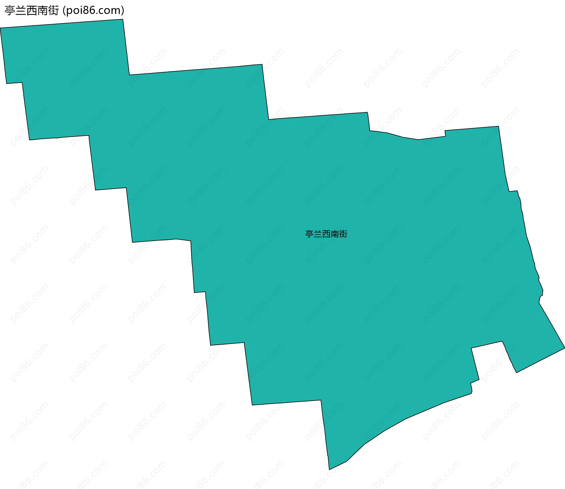 亭兰西南街边界地图
