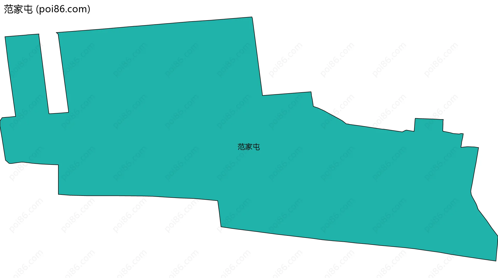 范家屯边界地图