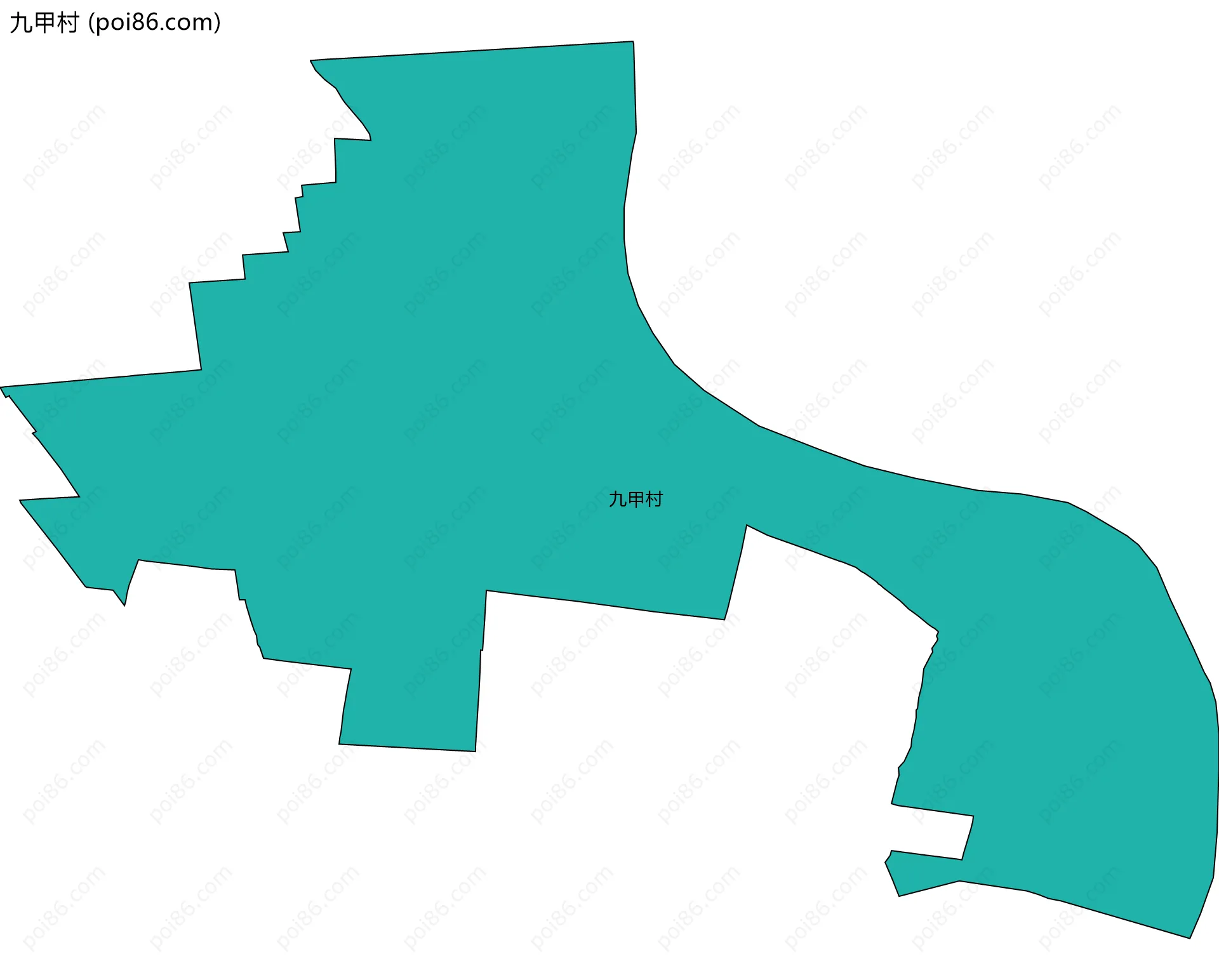 九甲村边界地图