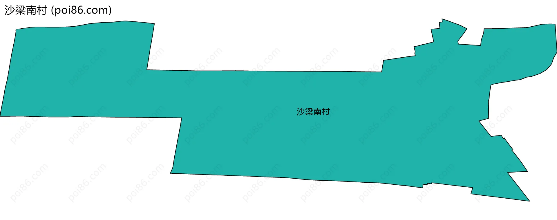 沙梁南村边界地图