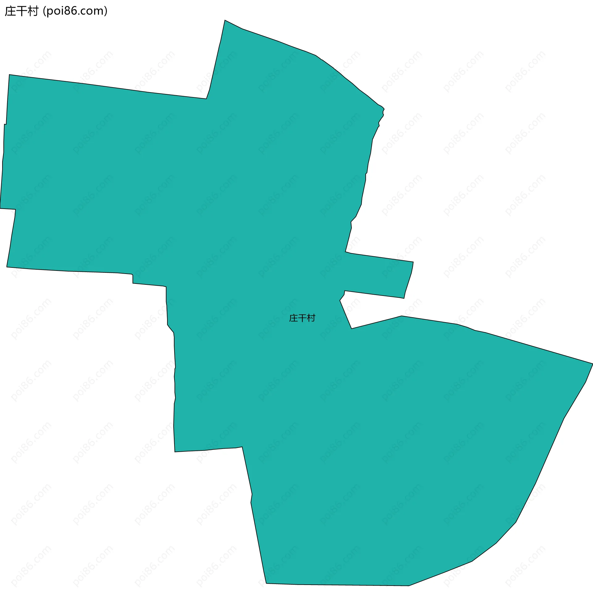 庄干村边界地图