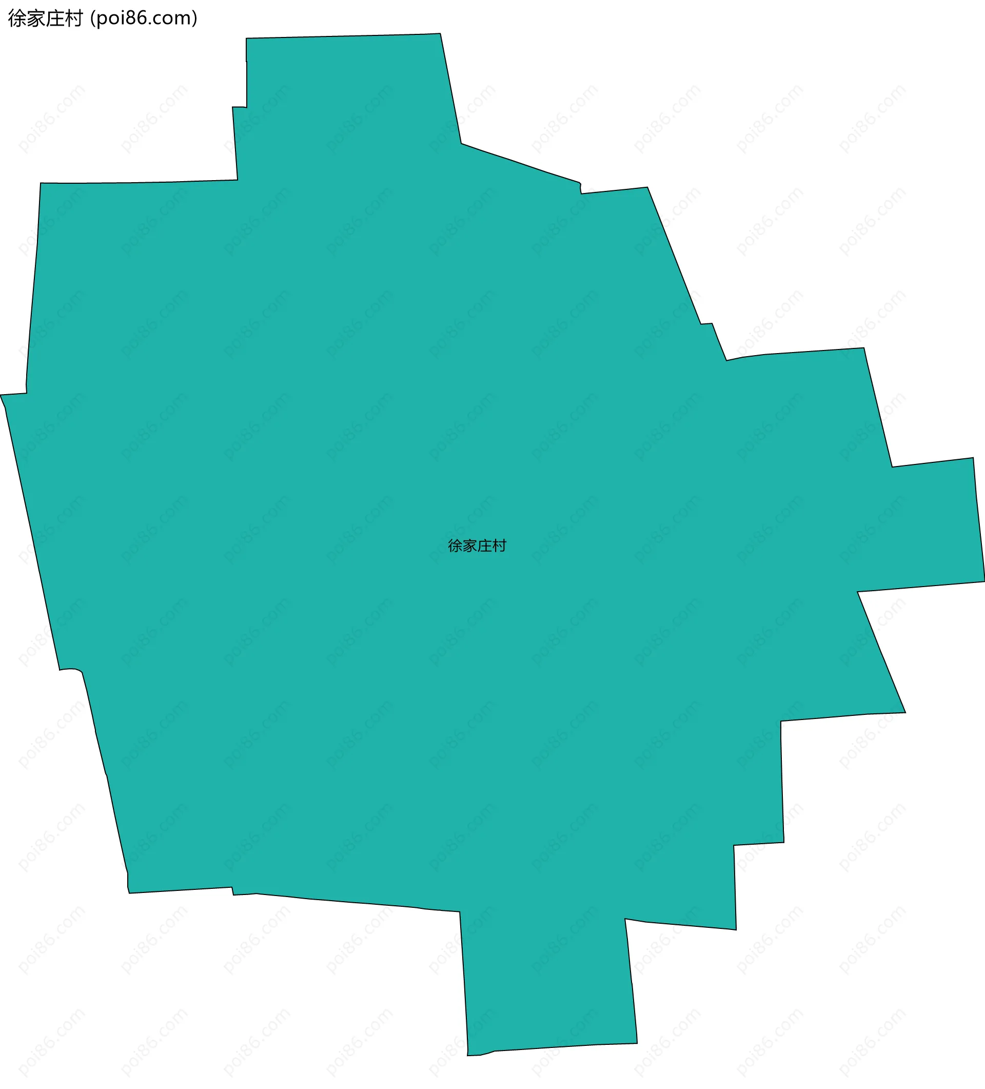 徐家庄村边界地图