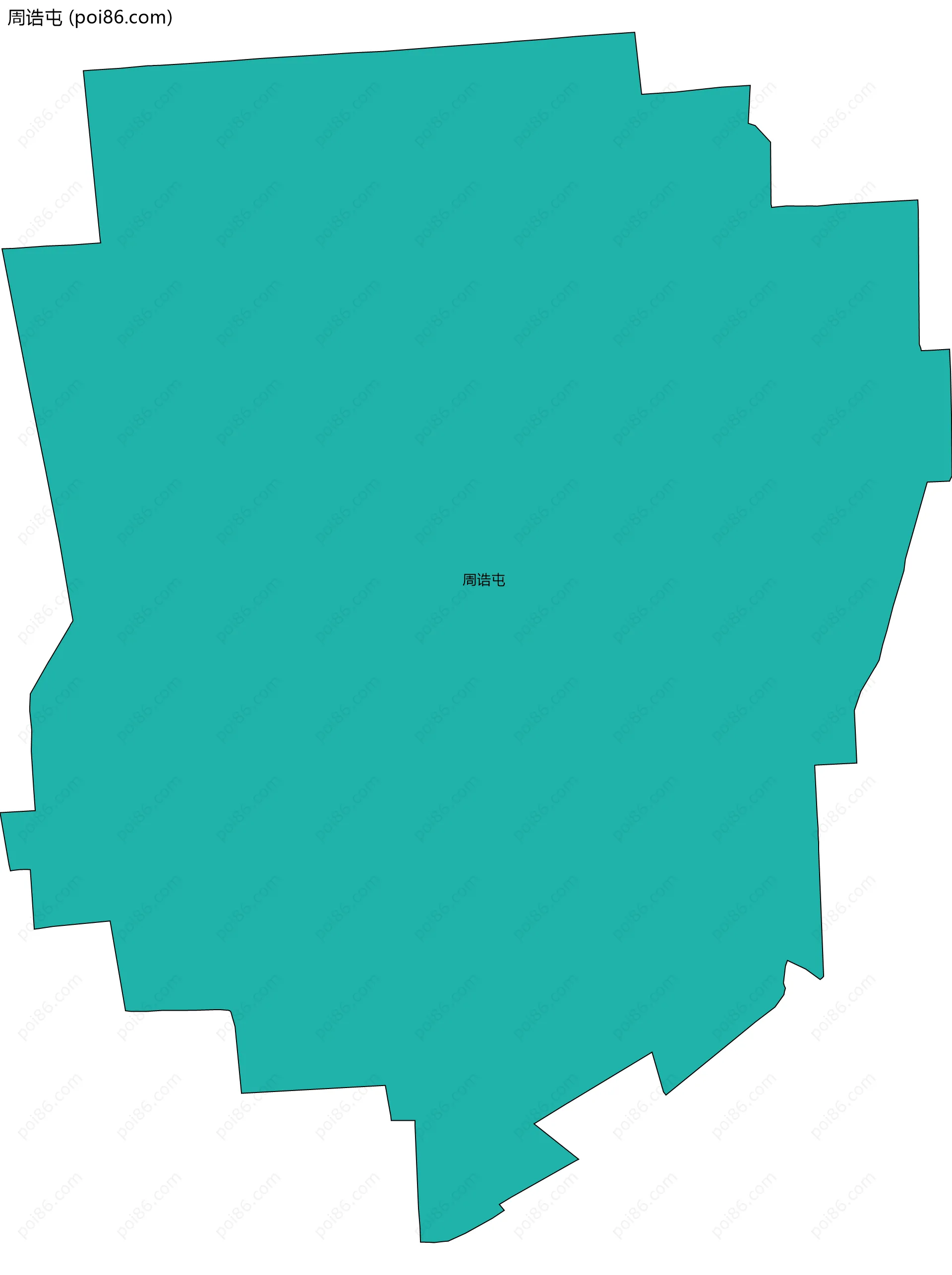 周诰屯边界地图