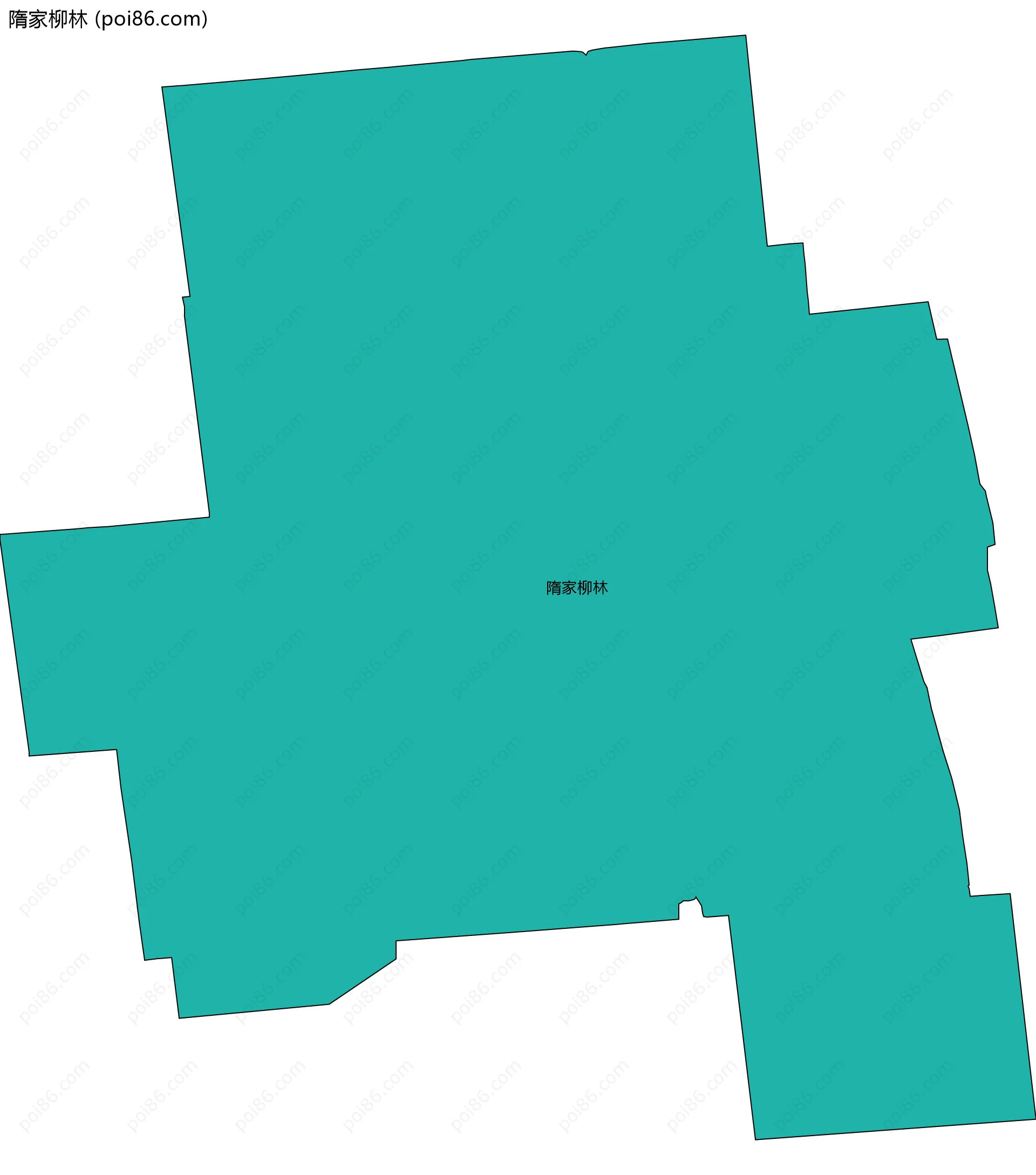 隋家柳林边界地图