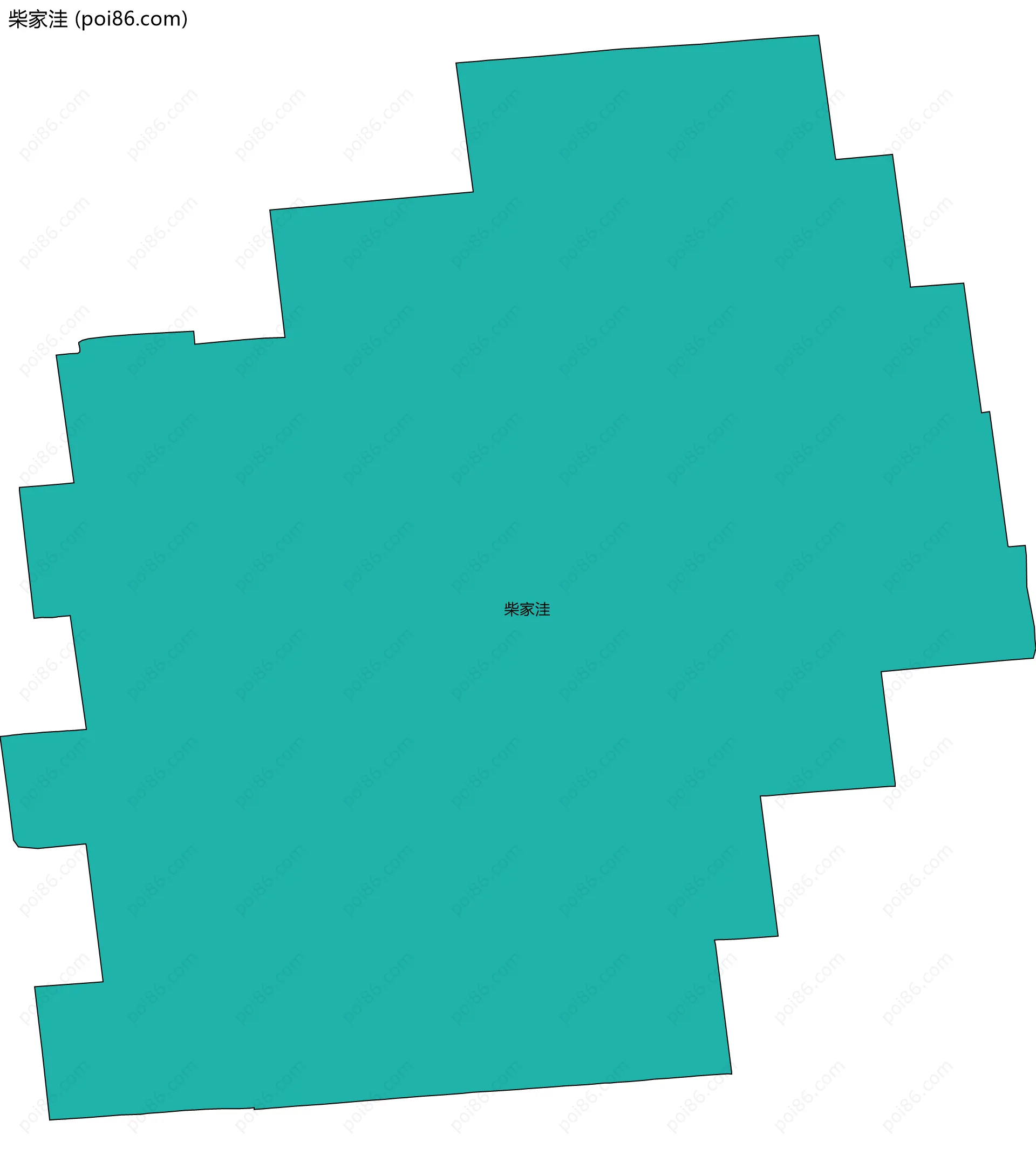 柴家洼边界地图