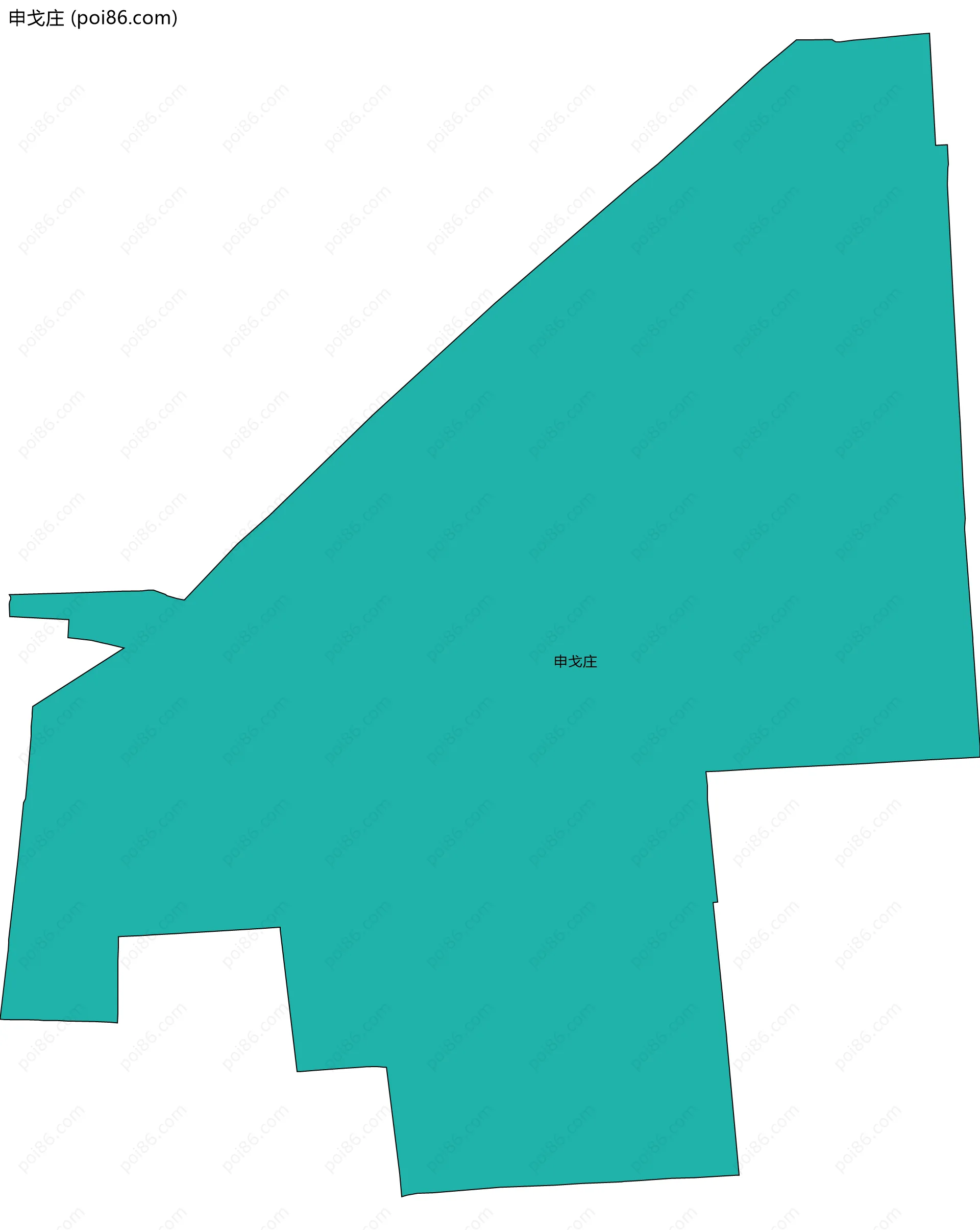 申戈庄边界地图