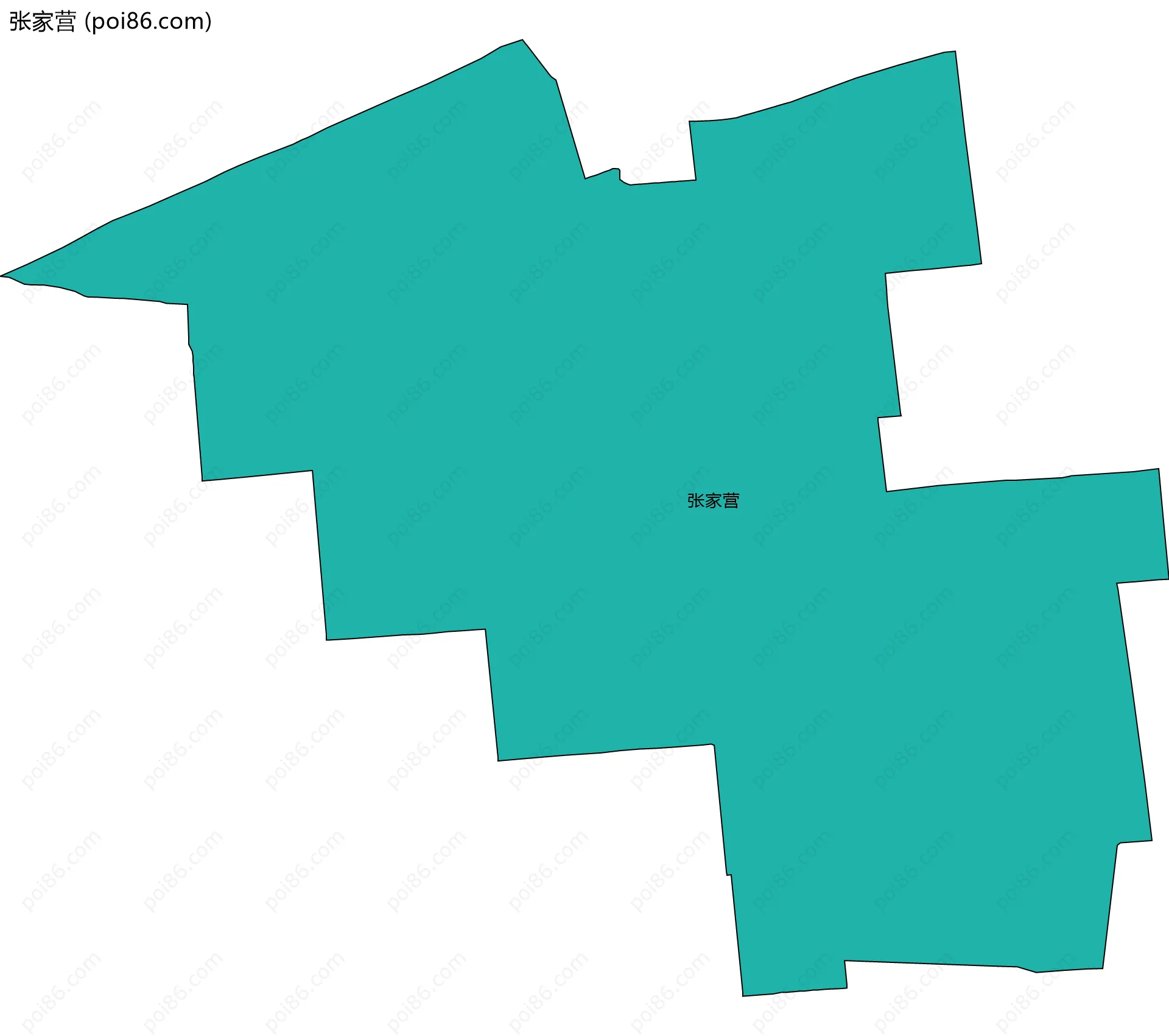 张家营边界地图